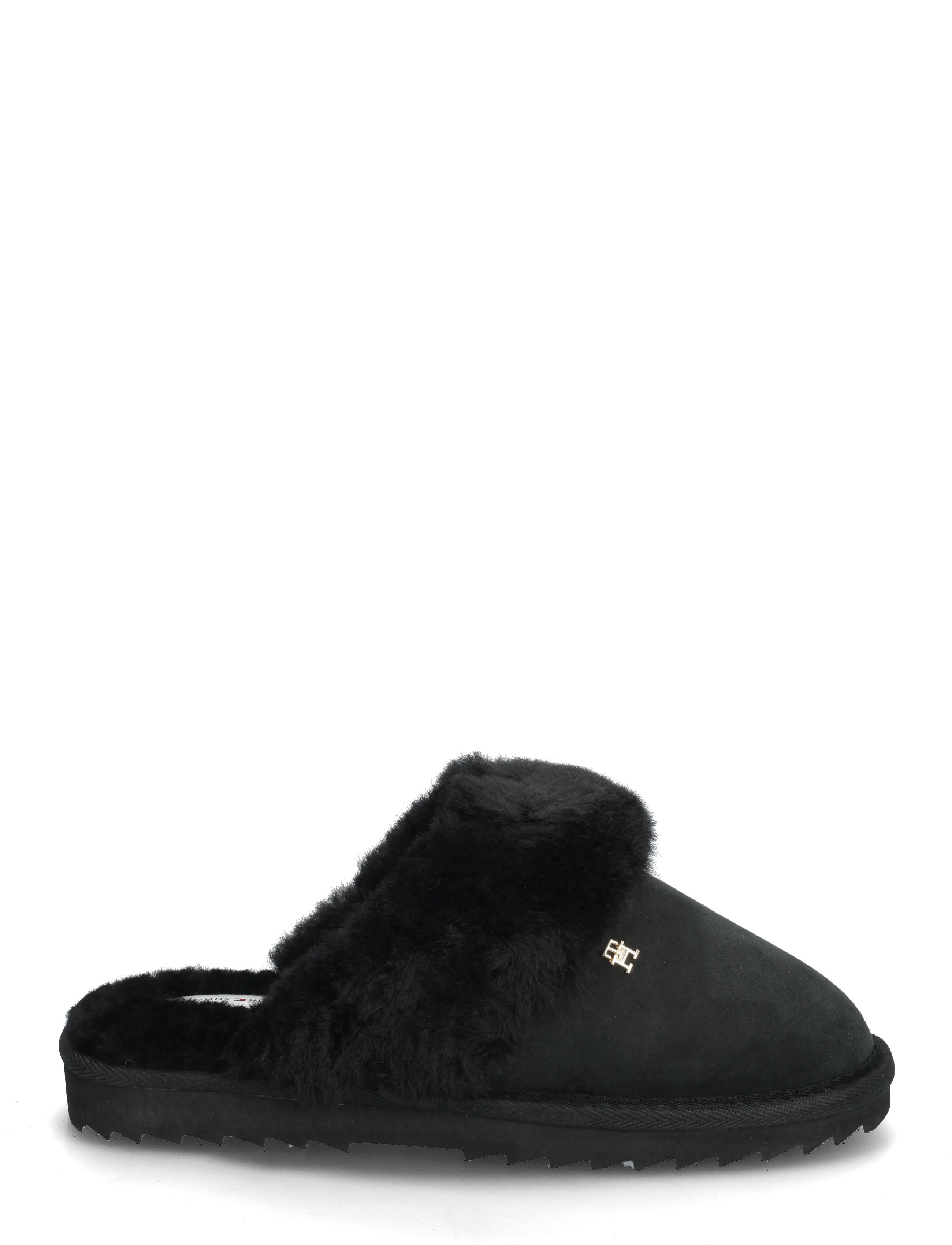 Tommy Hilfiger - TH SHEARLING HOUSE SHOE - hverdags stil - black - 1