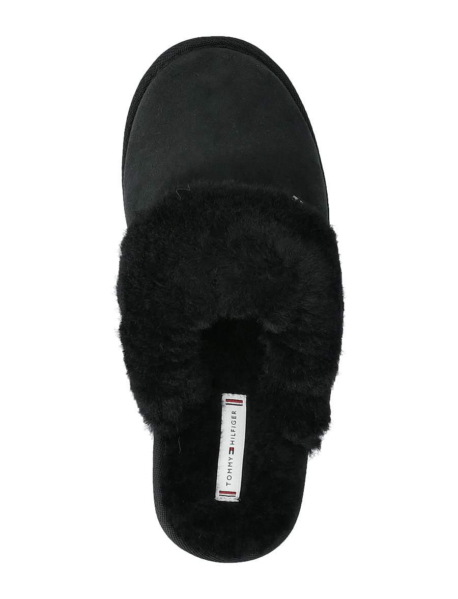 Tommy Hilfiger - TH SHEARLING HOUSE SHOE - hausschuhe - black - 3