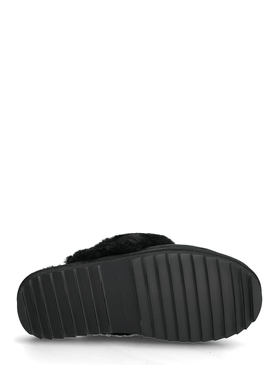 Tommy Hilfiger - TH SHEARLING HOUSE SHOE - hausschuhe - black - 4