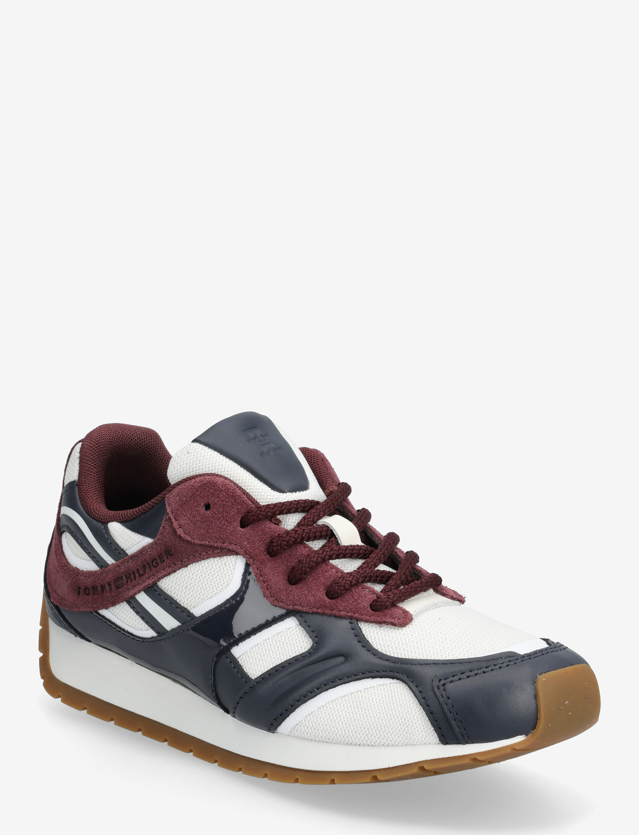 Tommy Hilfiger - TH MODERN RUNNER MIX MAT - lave sneakers - space blue marzemino ecru - 0