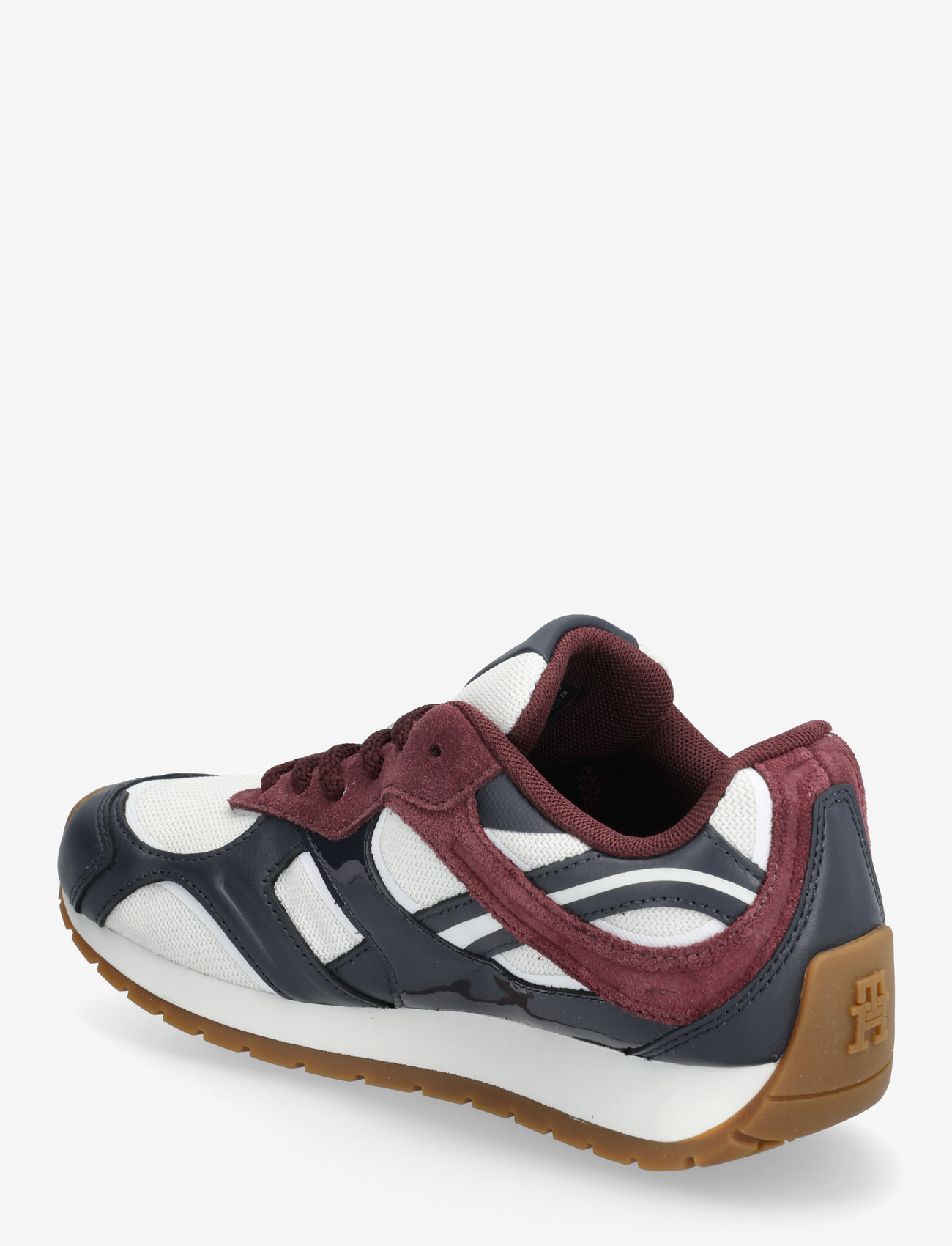 Tommy Hilfiger - TH MODERN RUNNER MIX MAT - lave sneakers - space blue marzemino ecru - 2