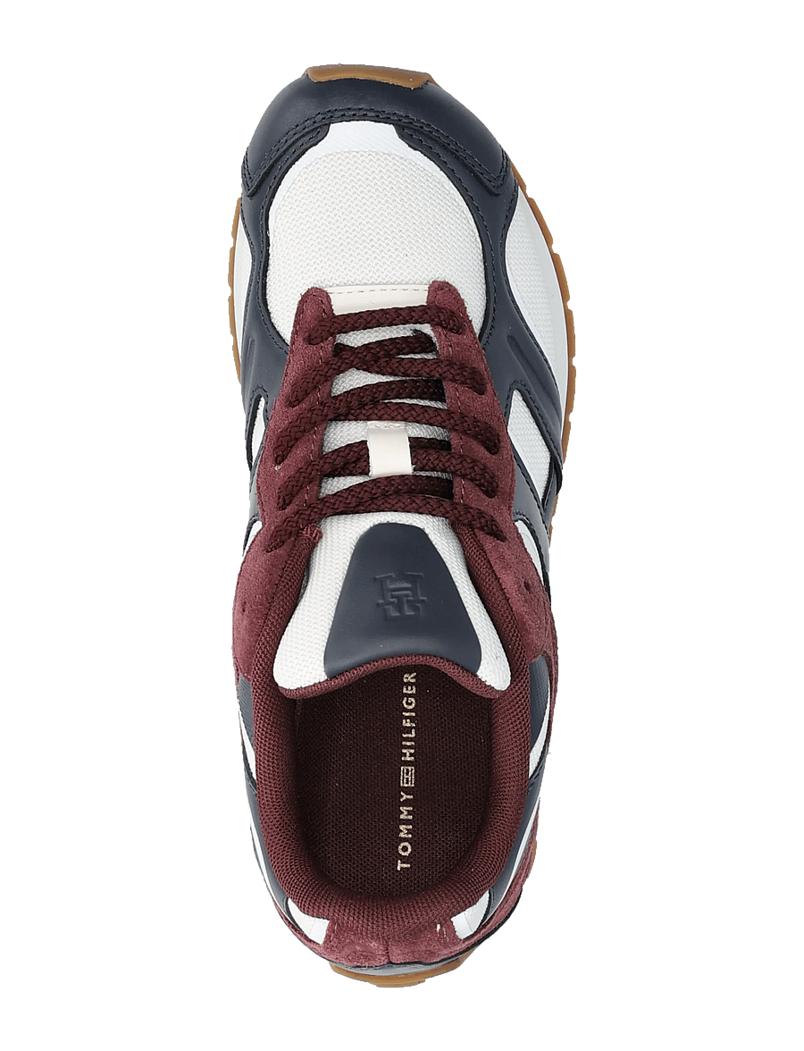 Tommy Hilfiger - TH MODERN RUNNER MIX MAT - madala säärega tossud - space blue marzemino ecru - 3