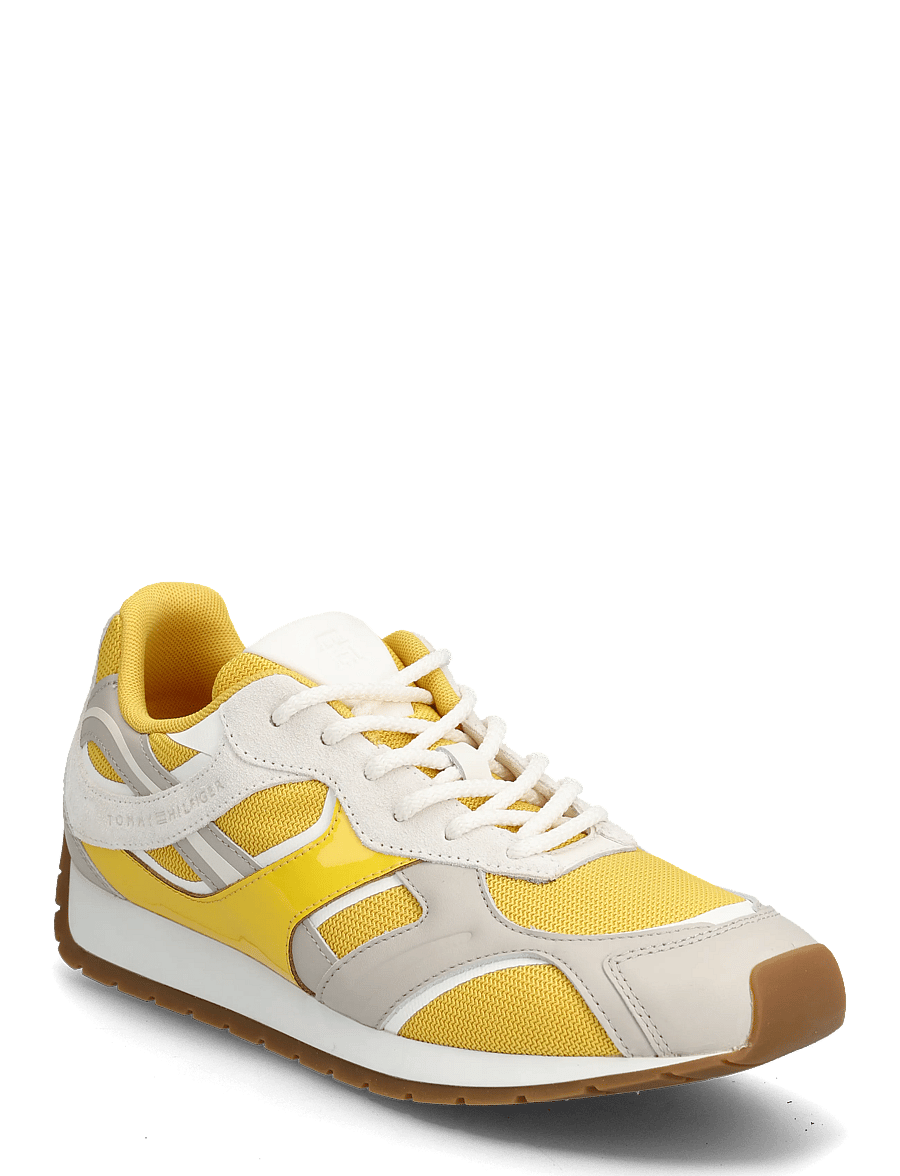 Tommy Hilfiger - TH MODERN RUNNER MIX MAT - niedrige sneaker - yellow classic stone ancient white - 0