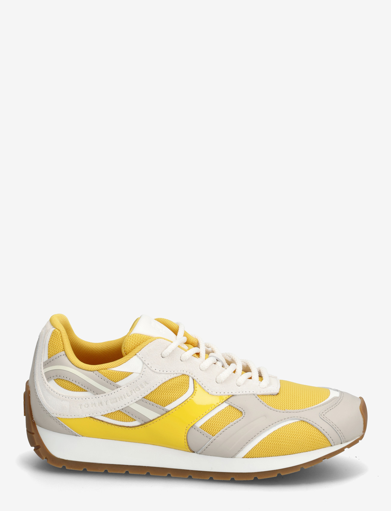 Tommy Hilfiger - TH MODERN RUNNER MIX MAT - lave sneakers - yellow classic stone ancient white - 1