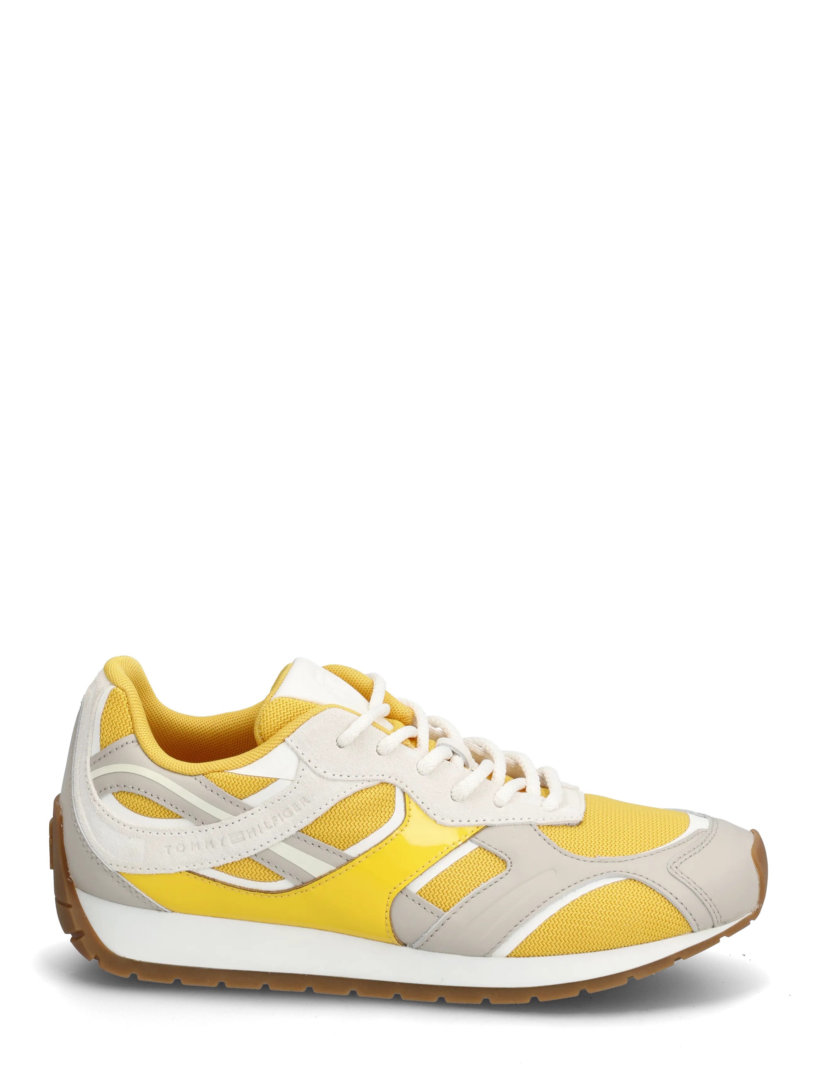 Tommy Hilfiger - TH MODERN RUNNER MIX MAT - niedrige sneaker - yellow classic stone ancient white - 1