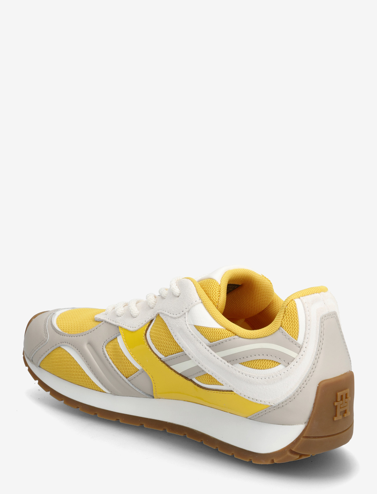 Tommy Hilfiger - TH MODERN RUNNER MIX MAT - lave sneakers - yellow classic stone ancient white - 2