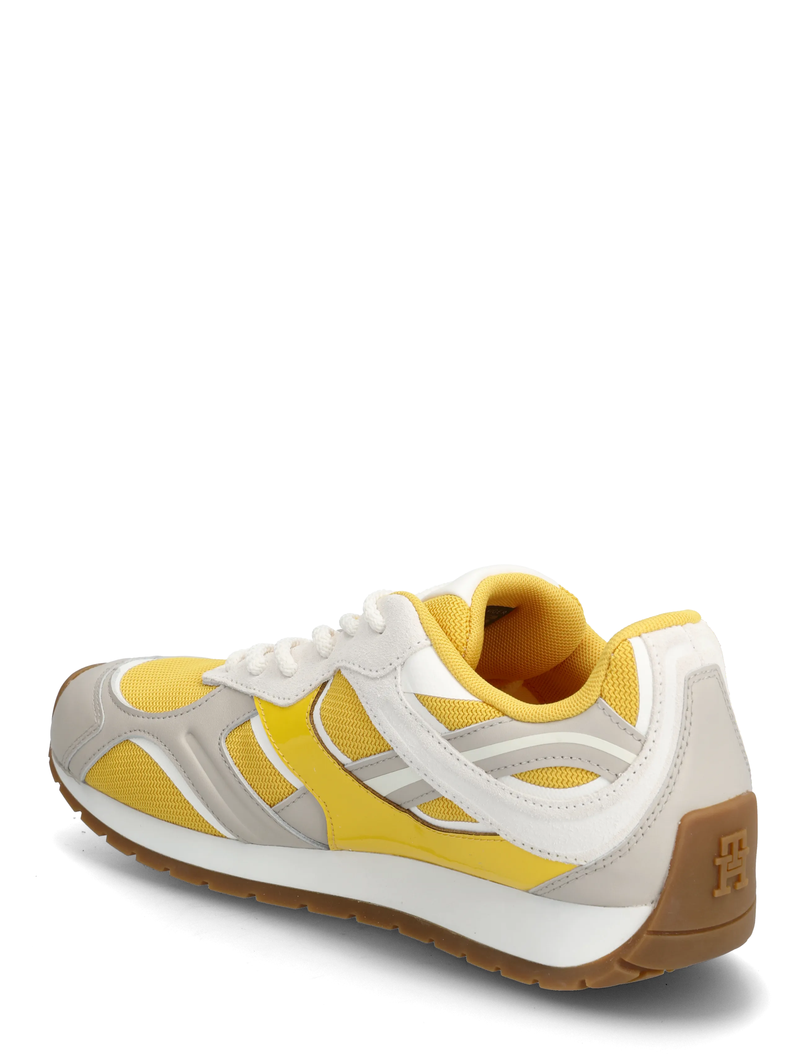 Tommy Hilfiger - TH MODERN RUNNER MIX MAT - niedrige sneaker - yellow classic stone ancient white - 2