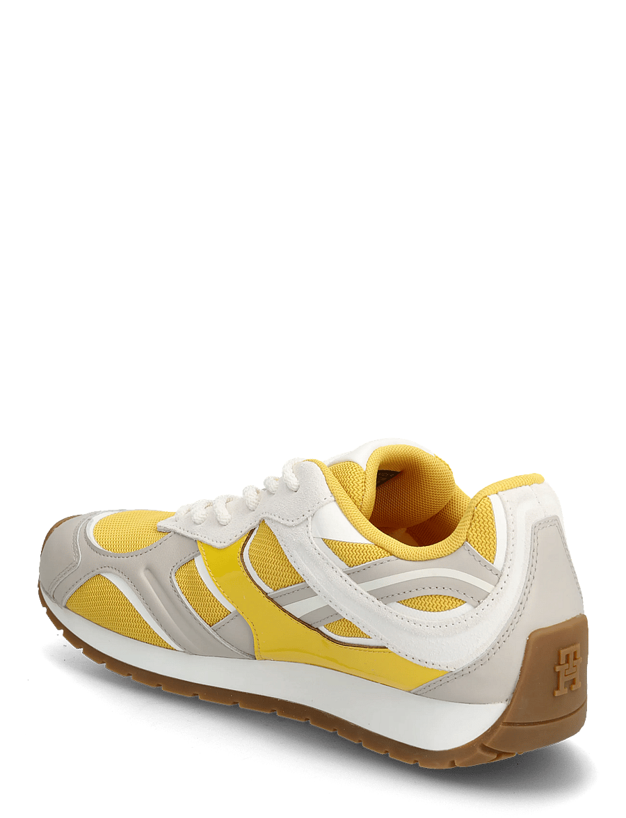 Tommy Hilfiger - TH MODERN RUNNER MIX MAT - niedrige sneaker - yellow classic stone ancient white - 2