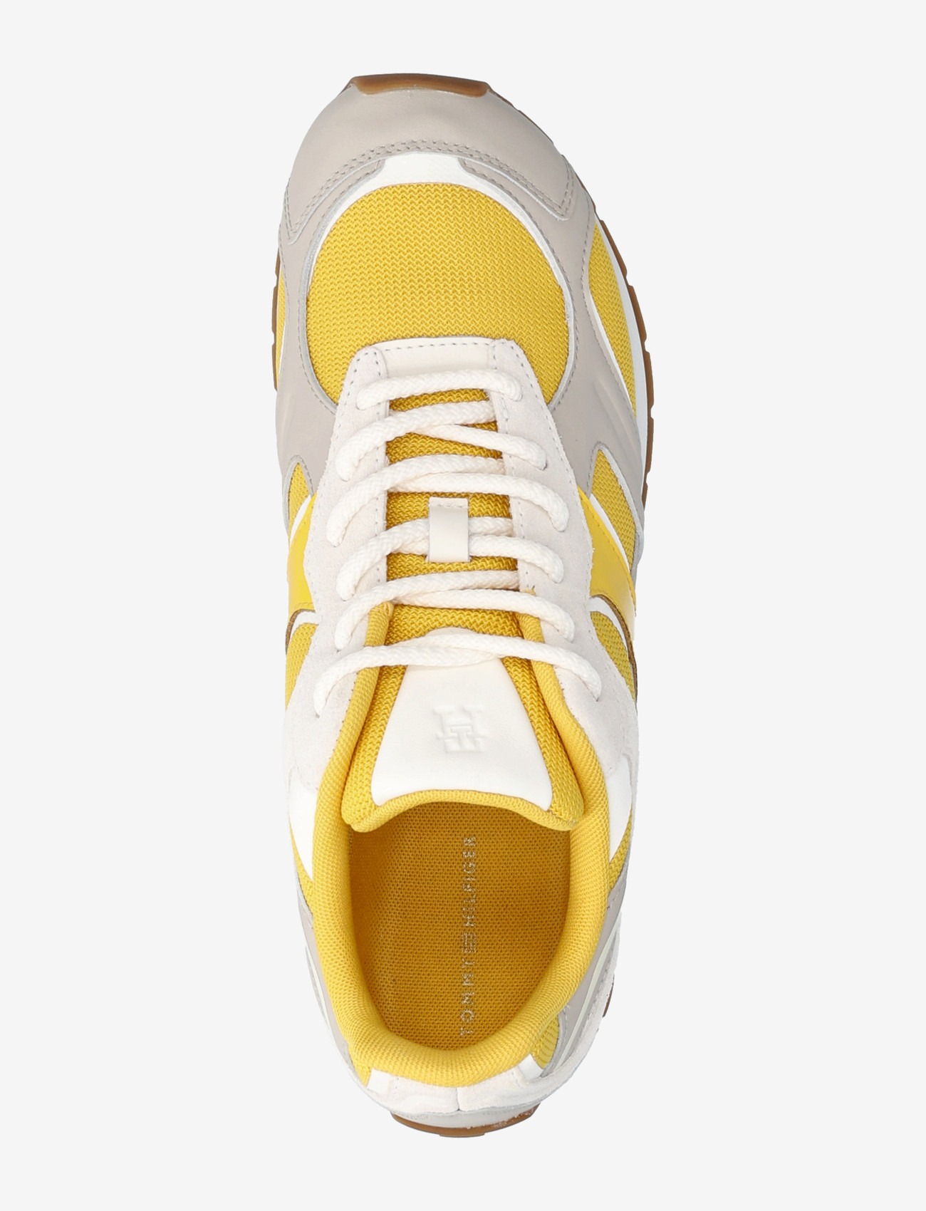 Tommy Hilfiger - TH MODERN RUNNER MIX MAT - lave sneakers - yellow classic stone ancient white - 3