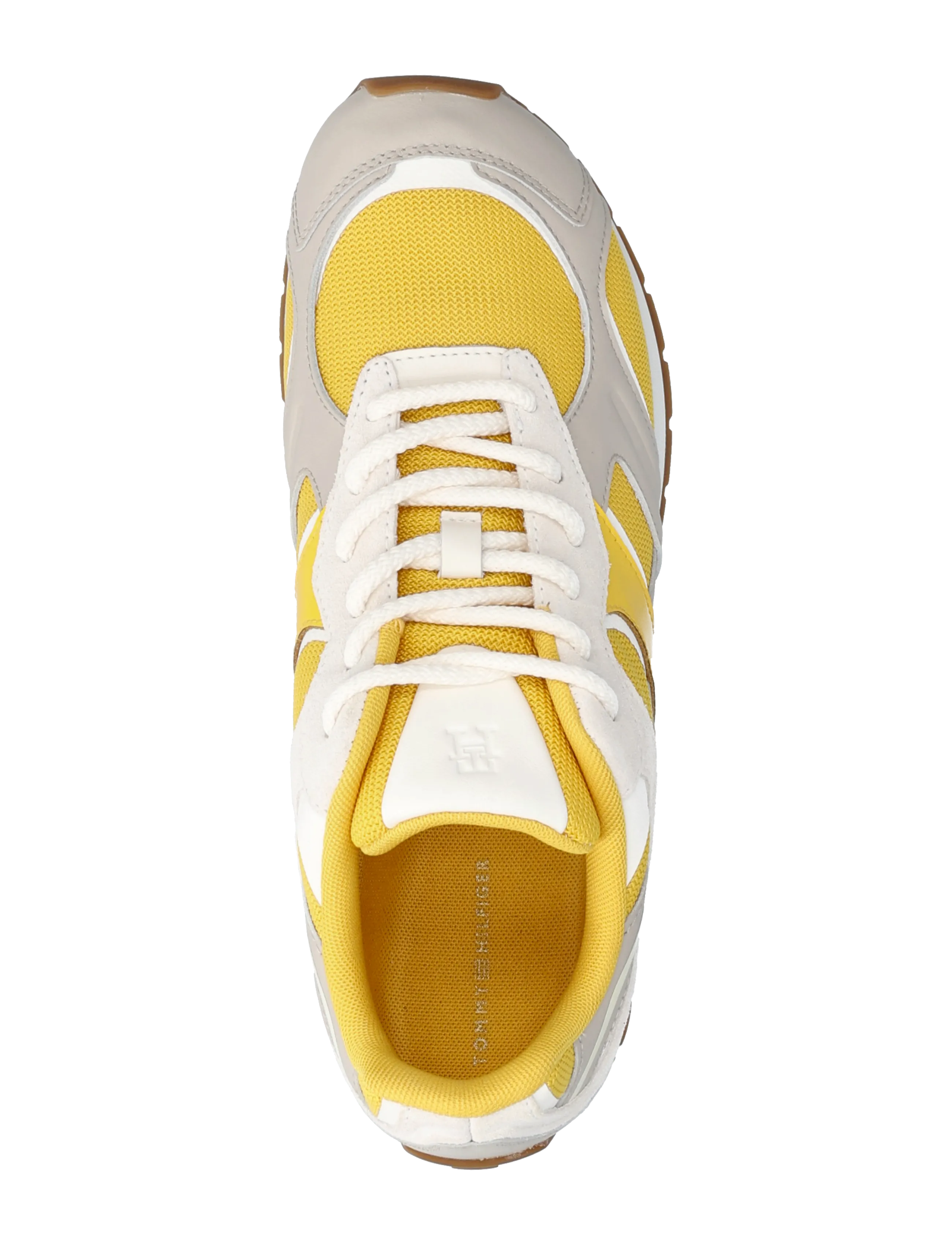 Tommy Hilfiger - TH MODERN RUNNER MIX MAT - niedrige sneaker - yellow classic stone ancient white - 3