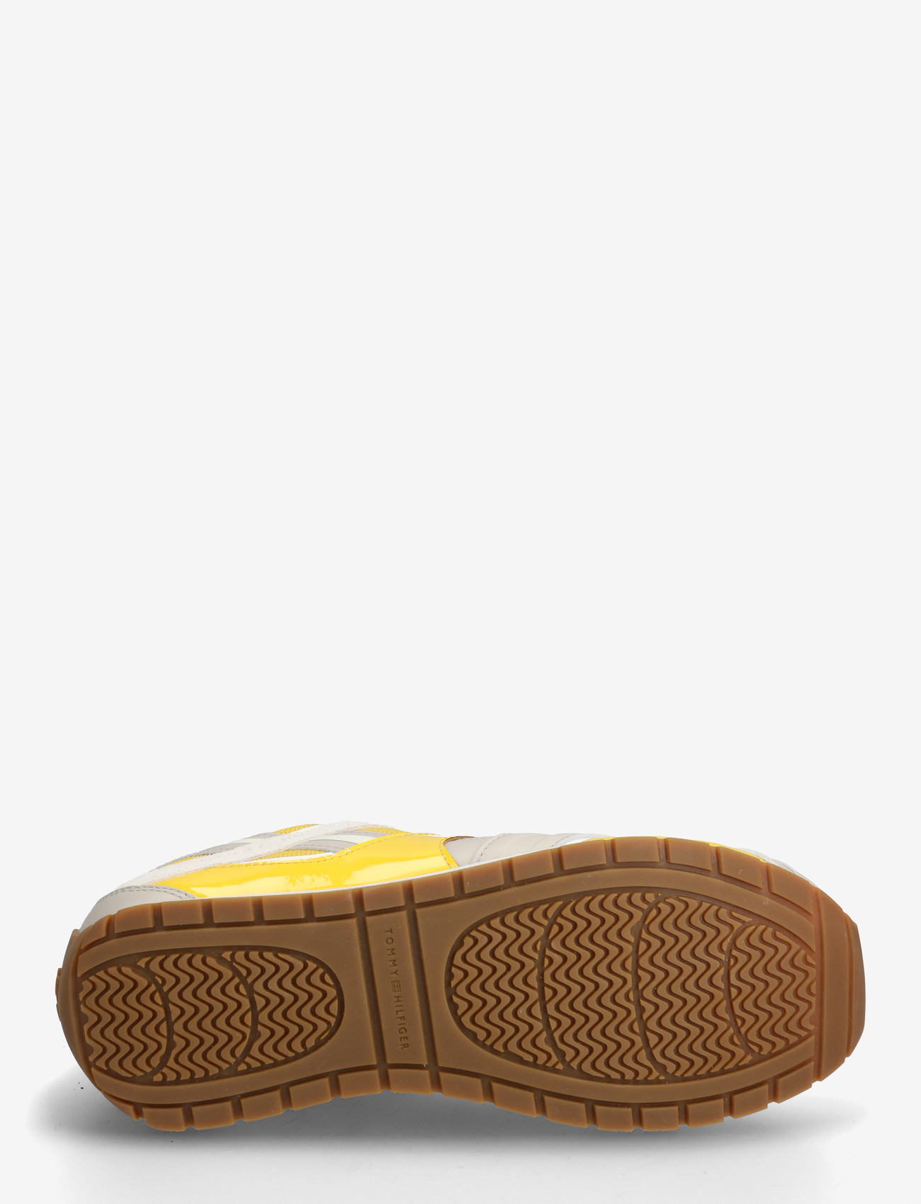 Tommy Hilfiger - TH MODERN RUNNER MIX MAT - lave sneakers - yellow classic stone ancient white - 4