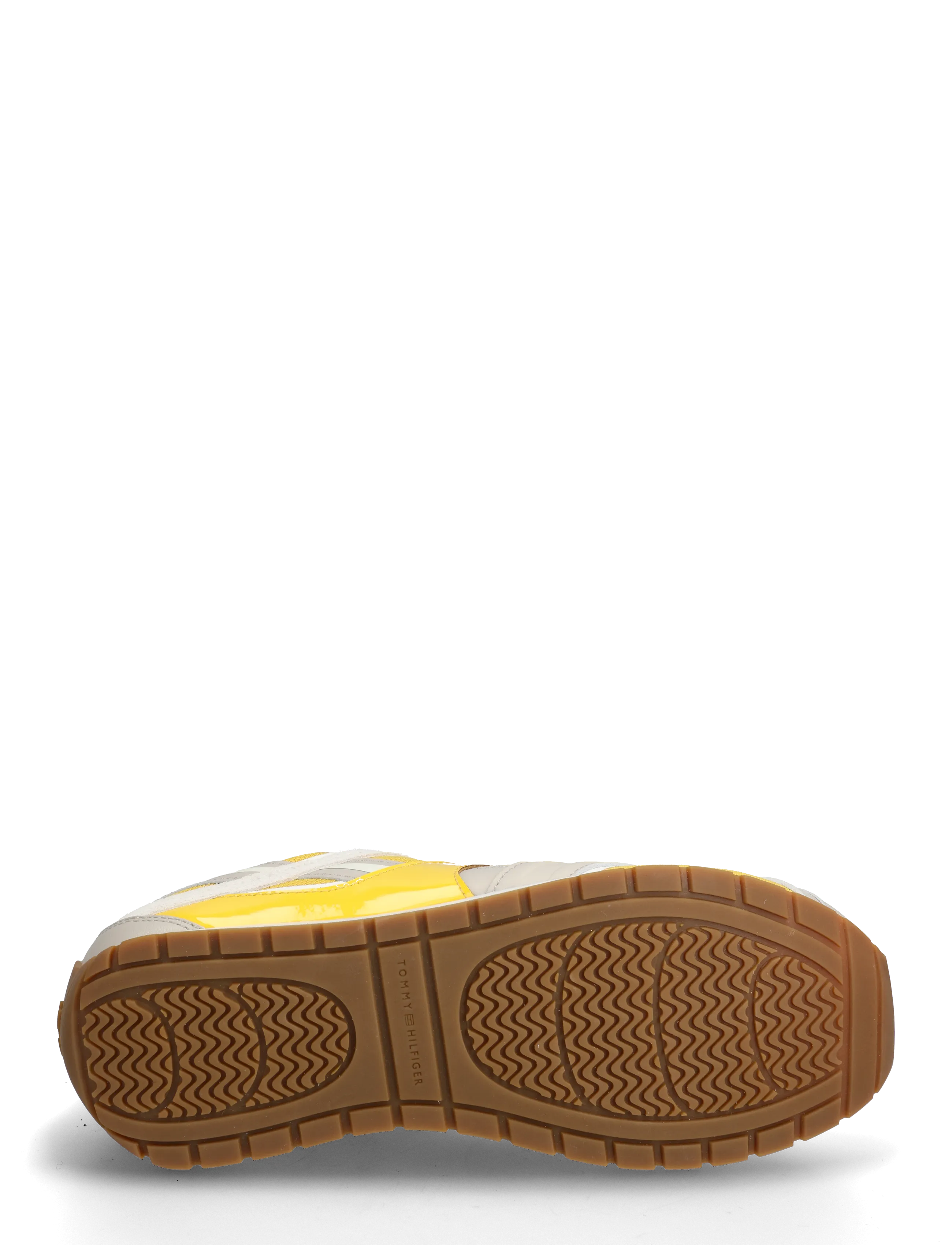 Tommy Hilfiger - TH MODERN RUNNER MIX MAT - niedrige sneaker - yellow classic stone ancient white - 4