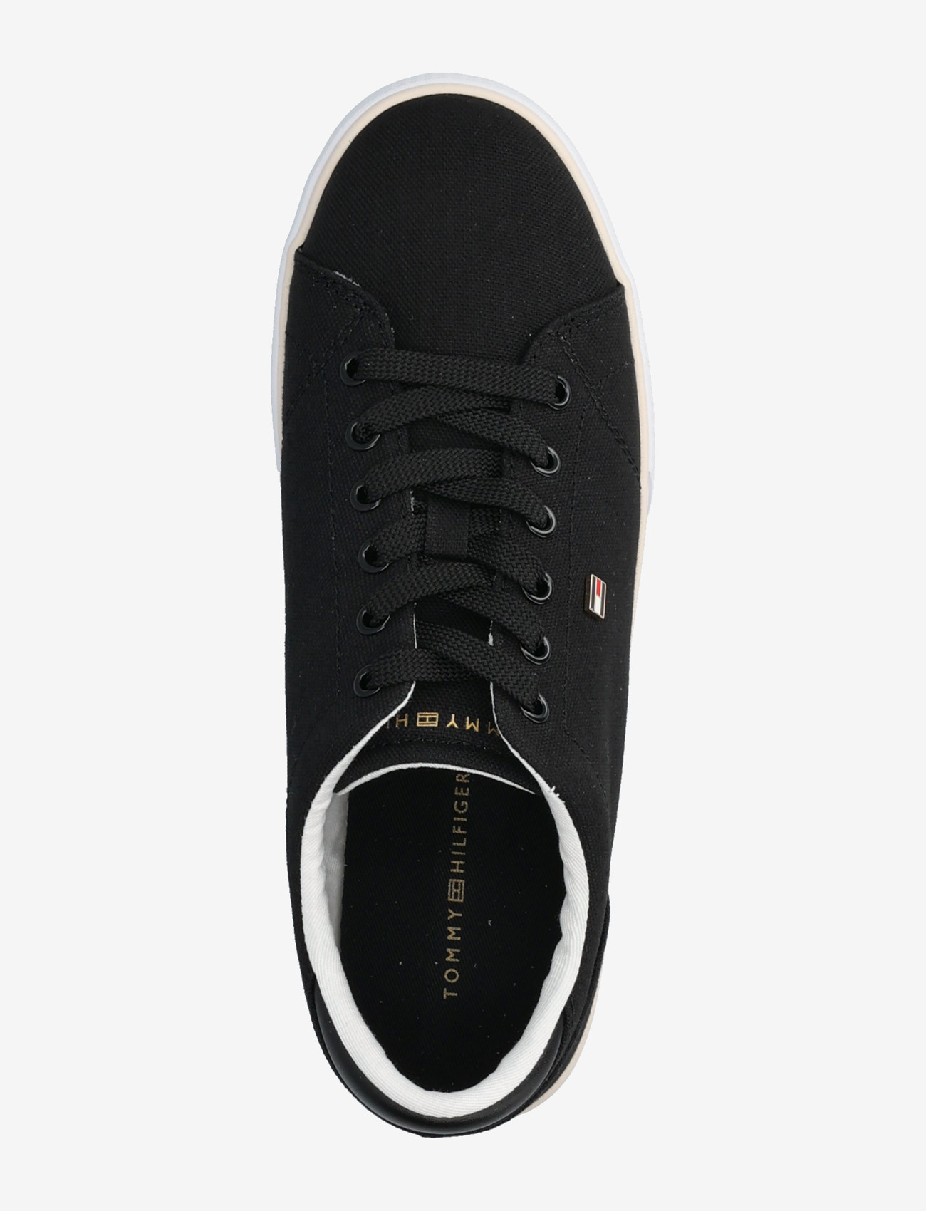 Tommy Hilfiger - TH LOW PROFILE VULC CANVAS - niedrige sneakers - black - 3