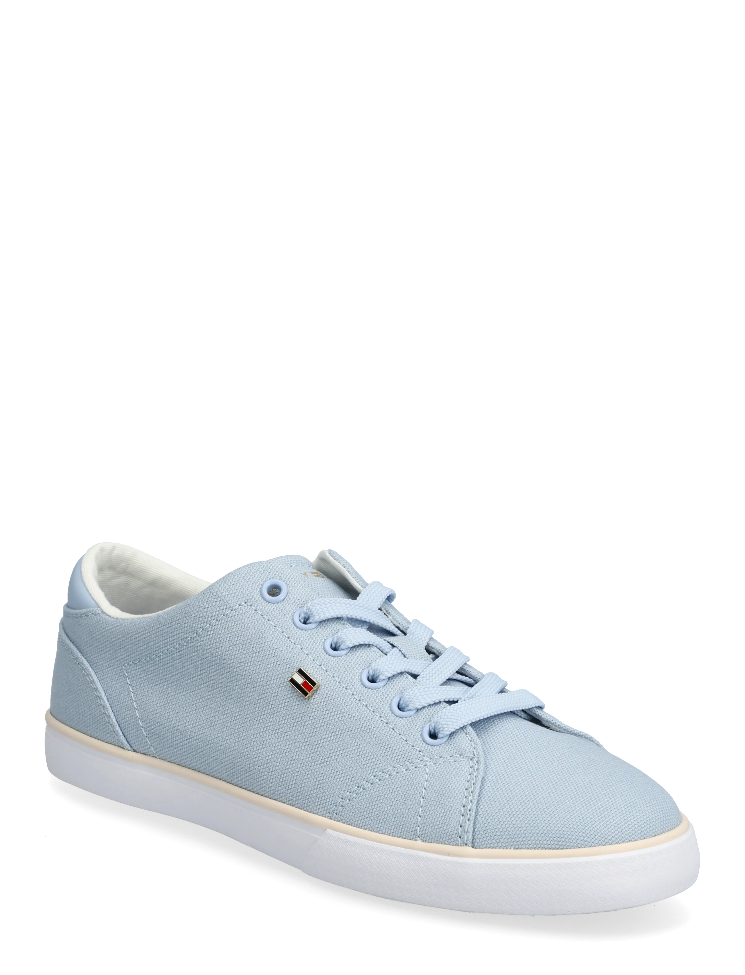 Tommy Hilfiger Th Low Profile Vulc Canvas, Kvinder, Lav Profil Lærred Sneakers, Blå, Str: 40