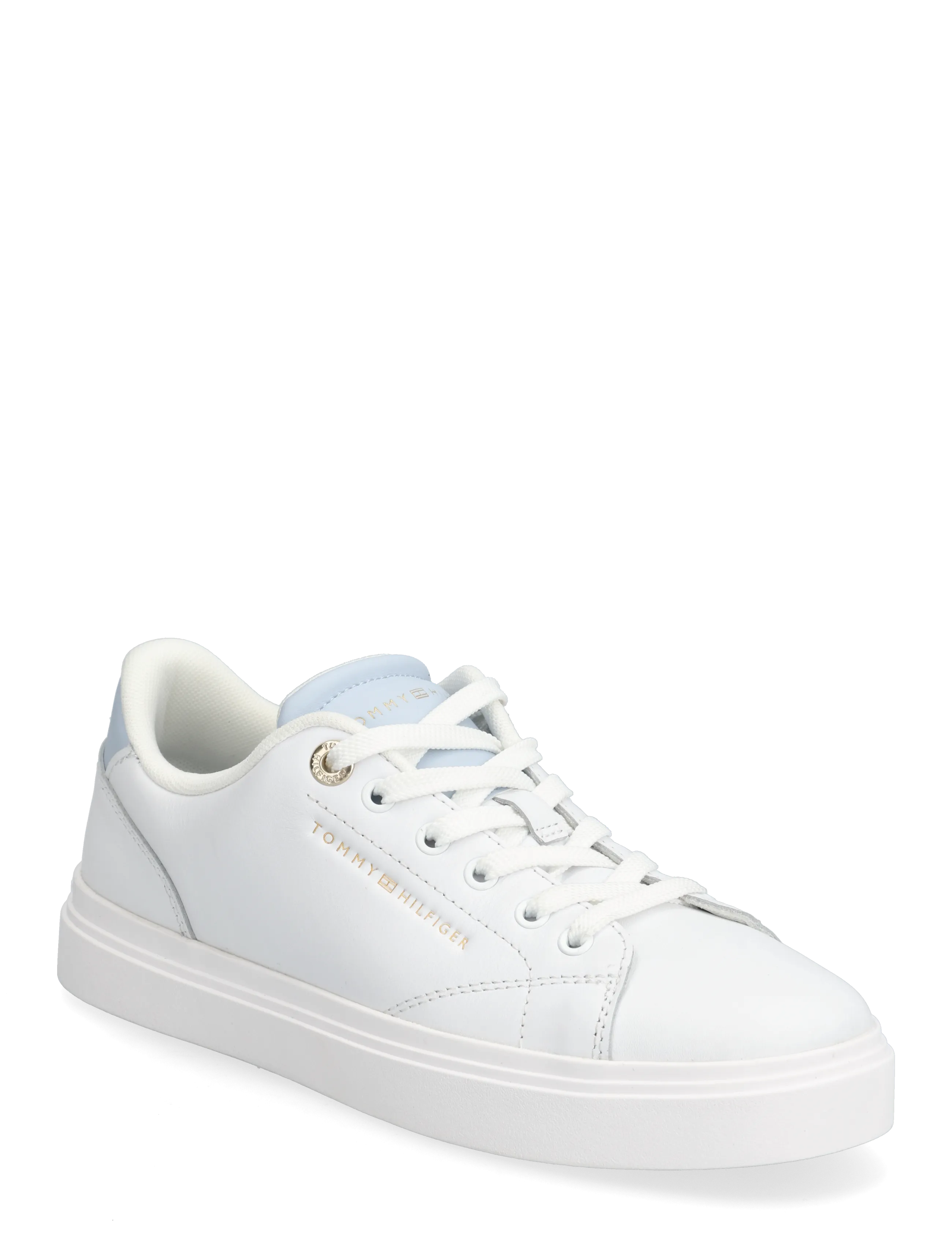Tommy Hilfiger TH FEMININE CUPSOLE LEATHER - Apavi - WHITE BREEZY BLUE / white