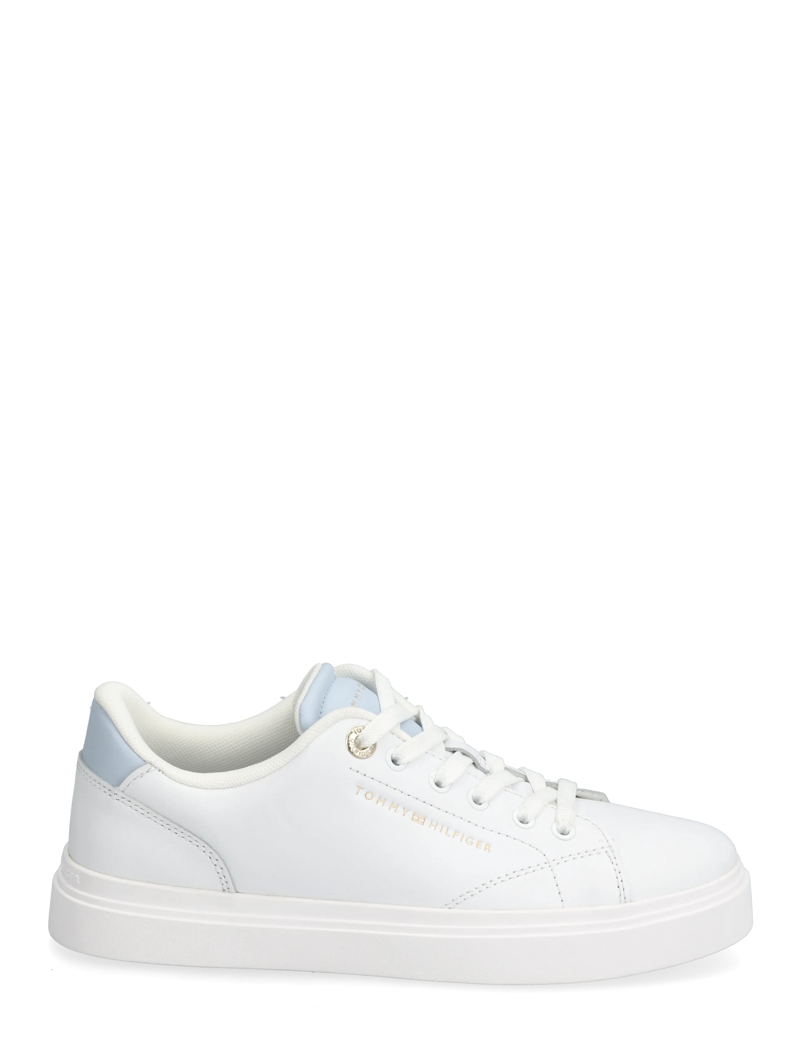 Tommy Hilfiger - TH FEMININE CUPSOLE LEATHER - konfirmationstøj - white breezy blue - 1