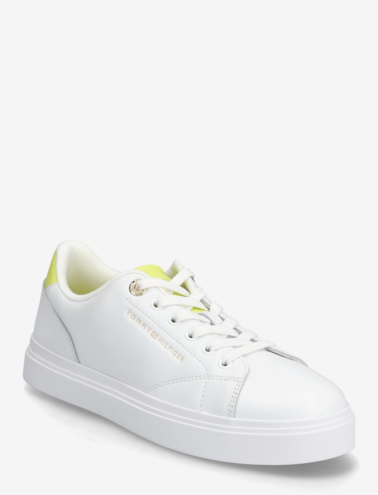 Tommy Hilfiger - TH FEMININE CUPSOLE LEATHER - konfirmatsioon - white lime zing - 0