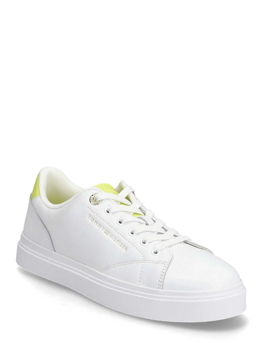 Tommy Hilfiger - TH FEMININE CUPSOLE LEATHER - konfirmation - white lime zing - 0