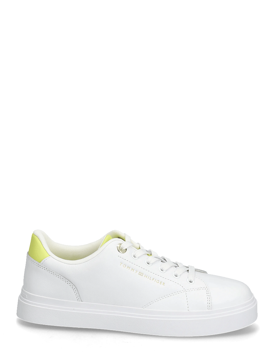 Tommy Hilfiger - TH FEMININE CUPSOLE LEATHER - konfirmation - white lime zing - 1