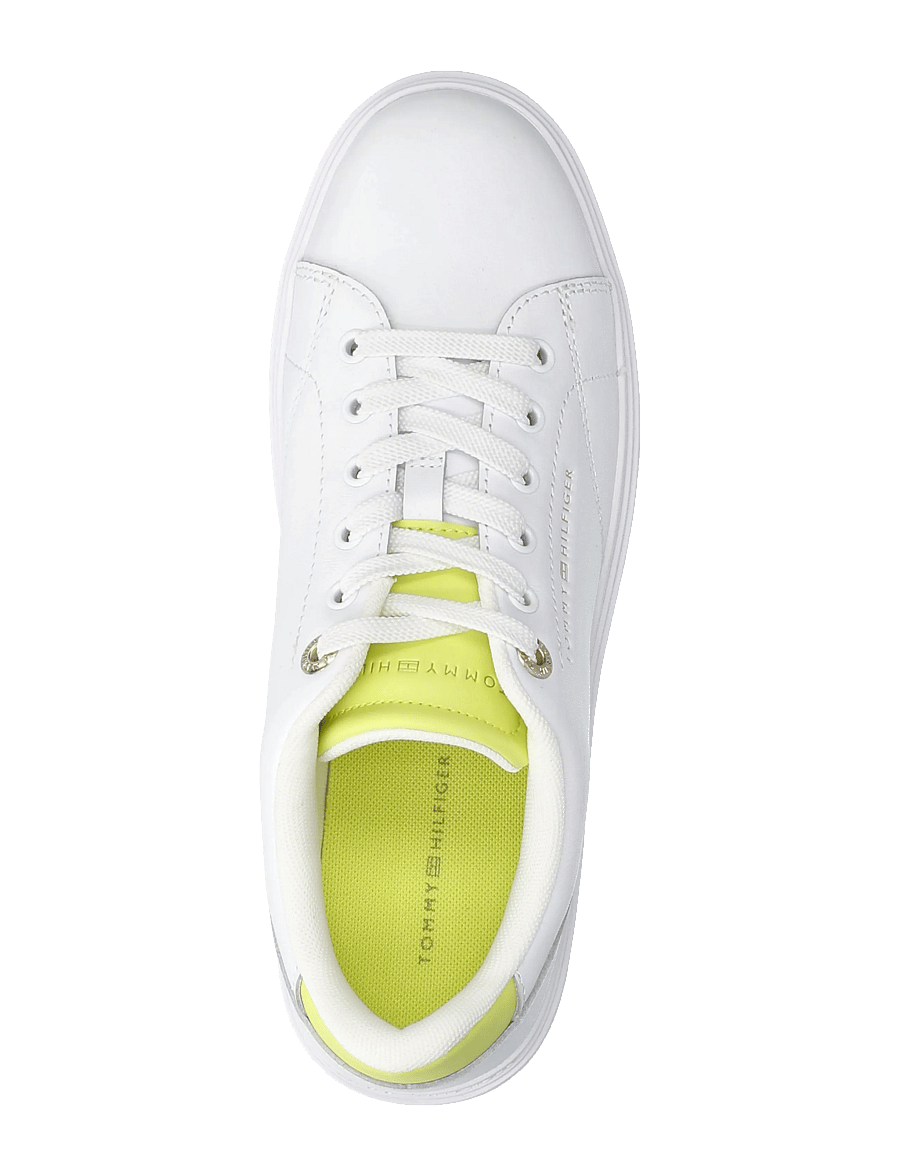 Tommy Hilfiger - TH FEMININE CUPSOLE LEATHER - konfirmation - white lime zing - 3