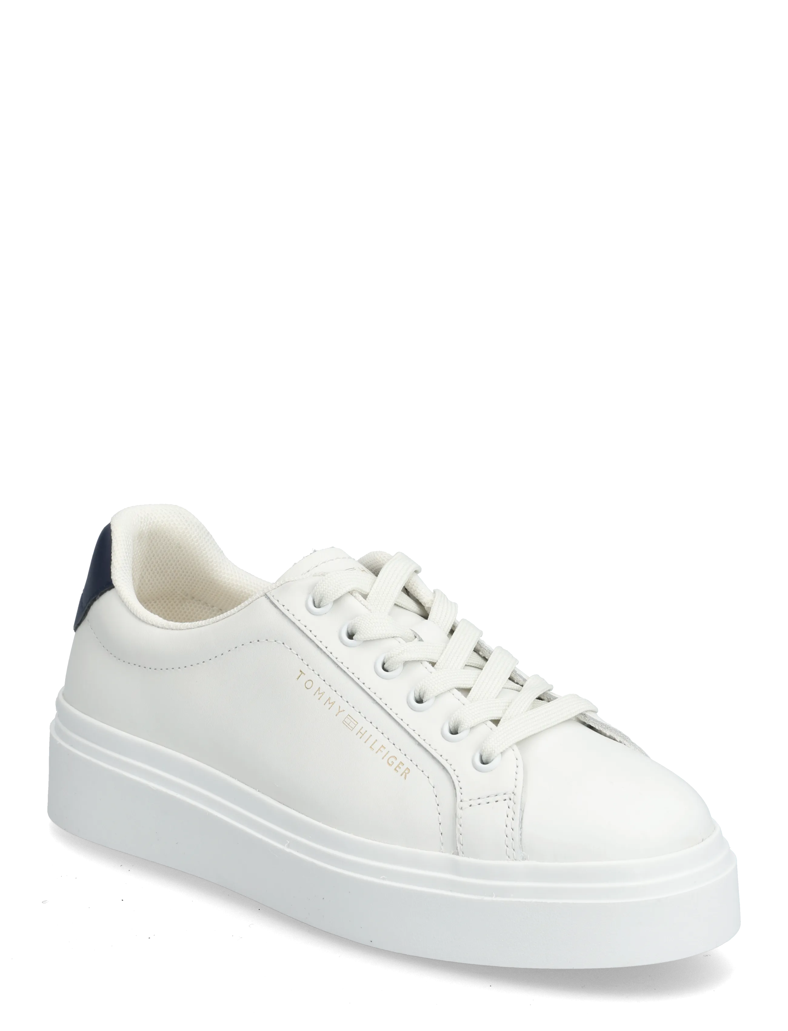 Tommy Hilfiger TH CHIC CUPSOLE PLATFORM - Nyheder - ECRU SPACE BLUE / white