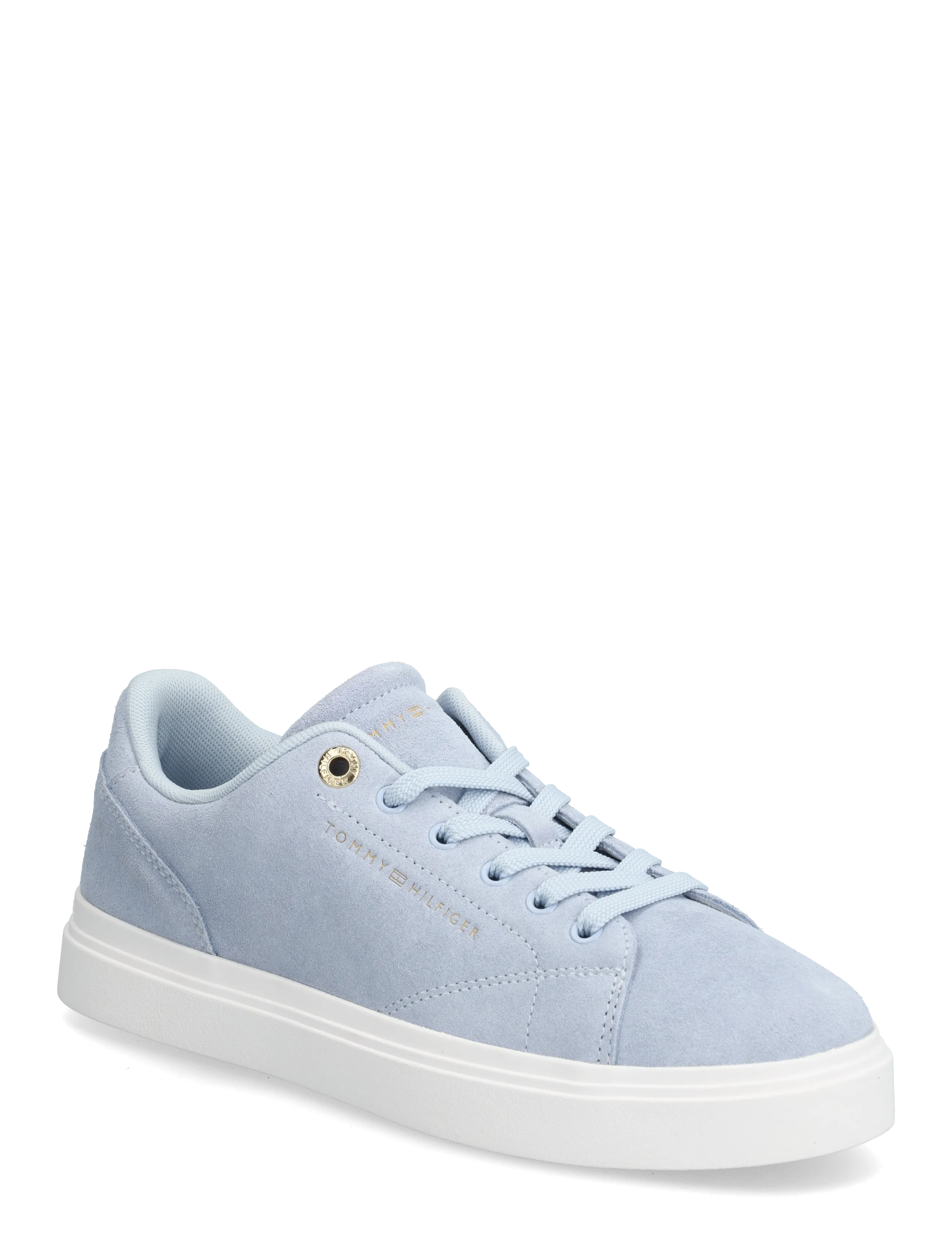 Tommy Hilfiger TH FEMININE CUPSOLE SUEDE - Niedrige Sneakers - BREEZY BLUE / blue