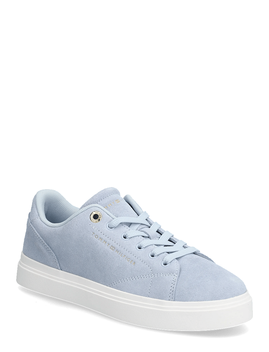 Tommy Hilfiger - TH FEMININE CUPSOLE SUEDE - laisvalaikio batai žemu aulu - breezy blue - 0