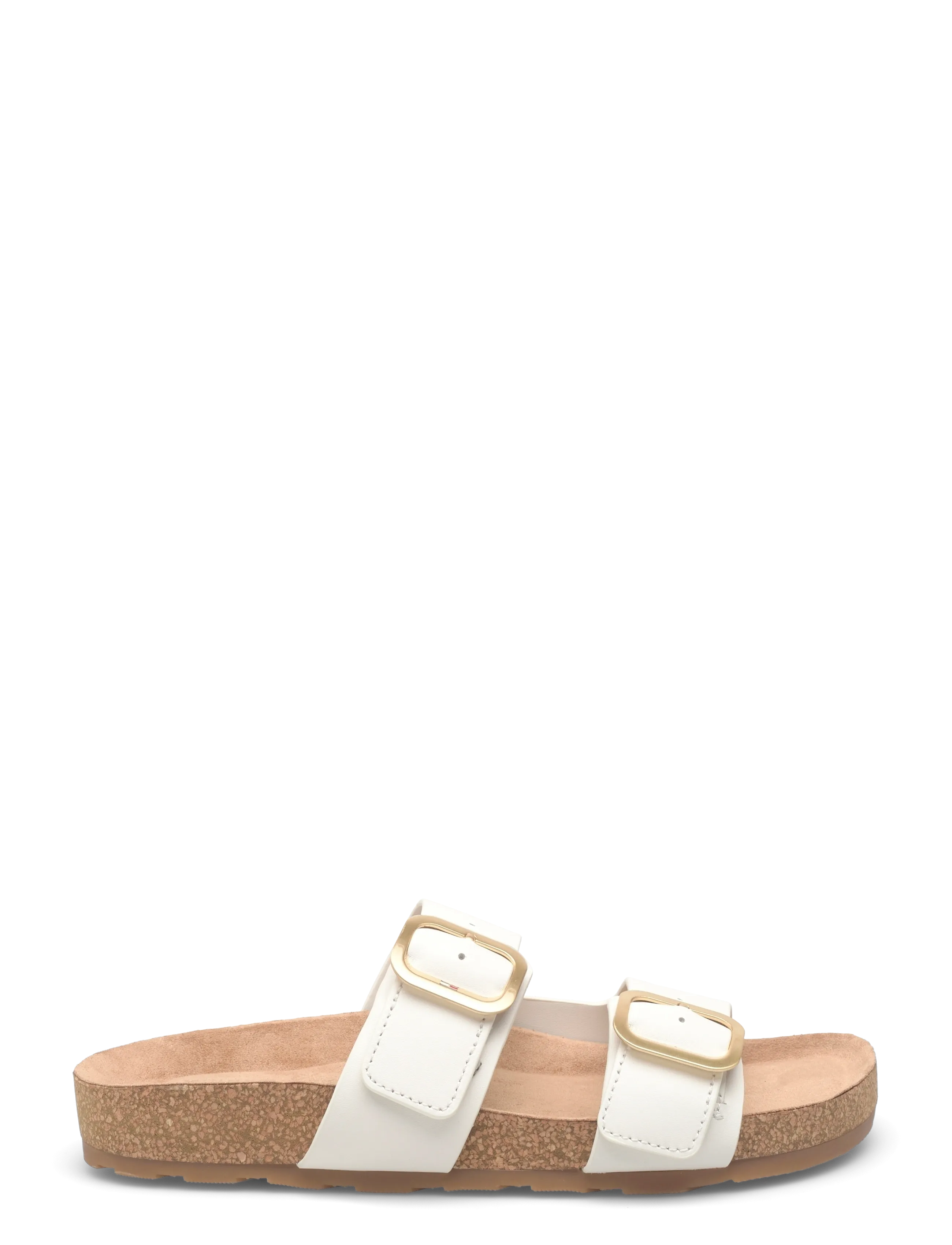 Tommy Hilfiger - TH CLASSIC CORK SANDAL LEATHER - flade sandaler - ecru - 1