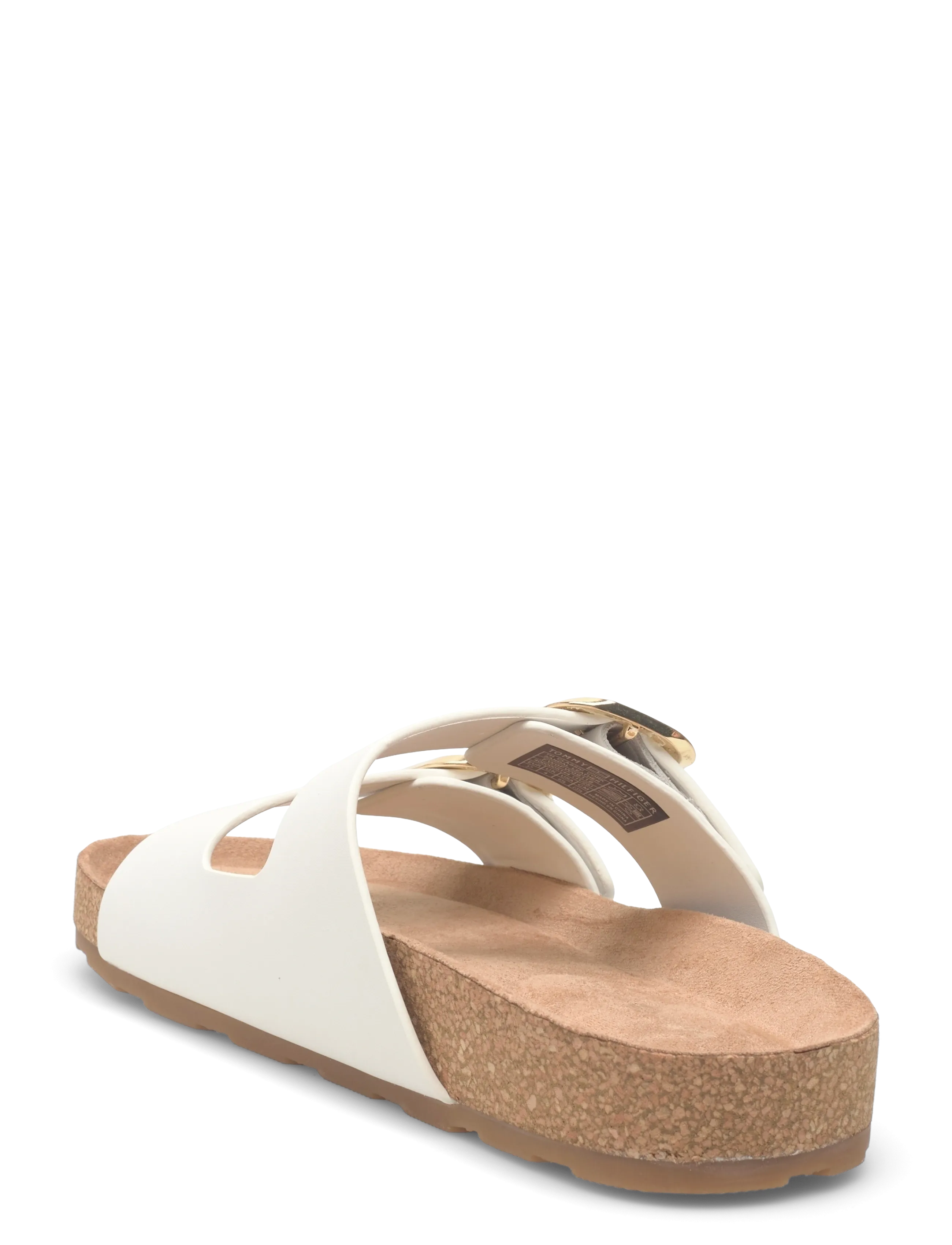 Tommy Hilfiger - TH CLASSIC CORK SANDAL LEATHER - flade sandaler - ecru - 2