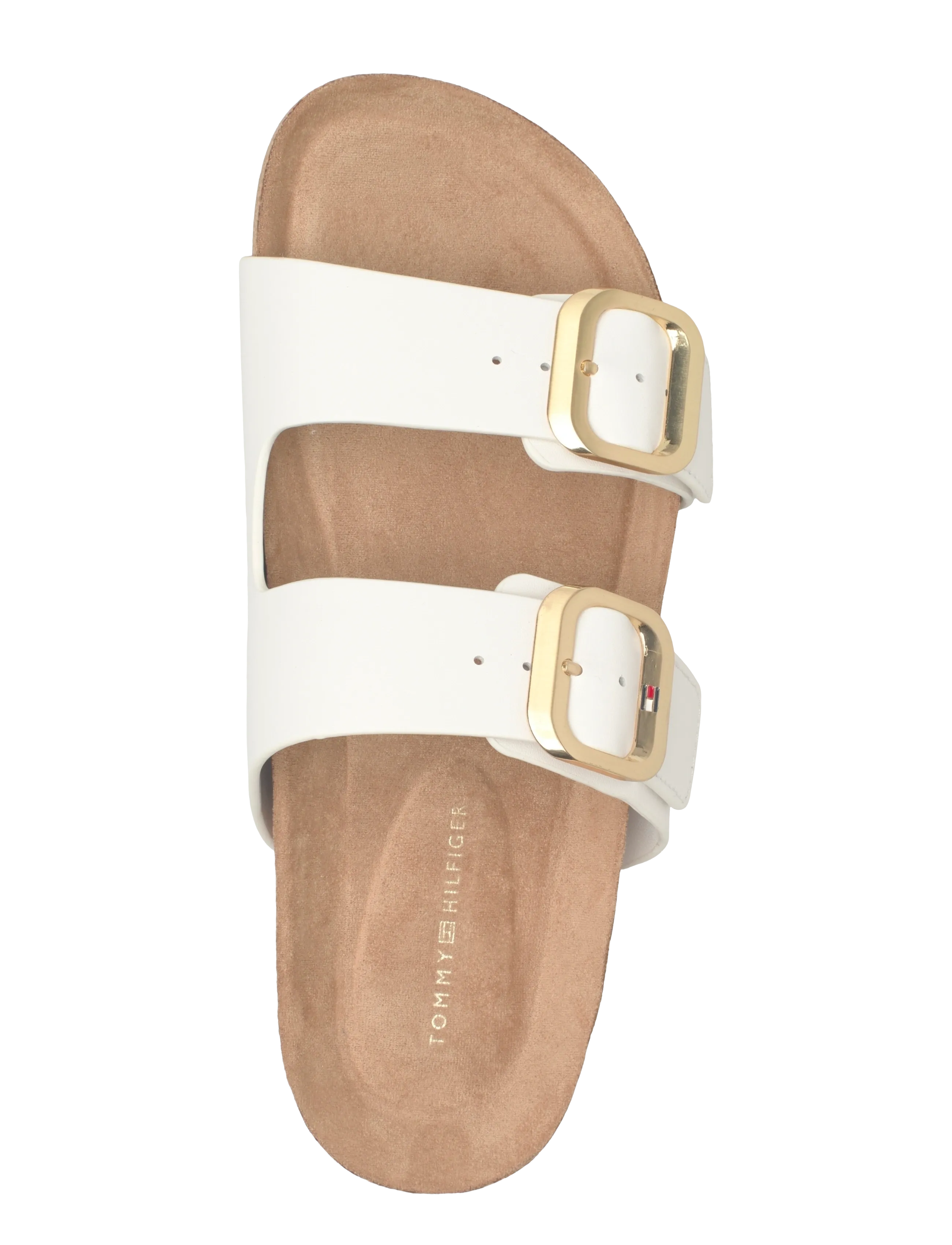 Tommy Hilfiger - TH CLASSIC CORK SANDAL LEATHER - flade sandaler - ecru - 3