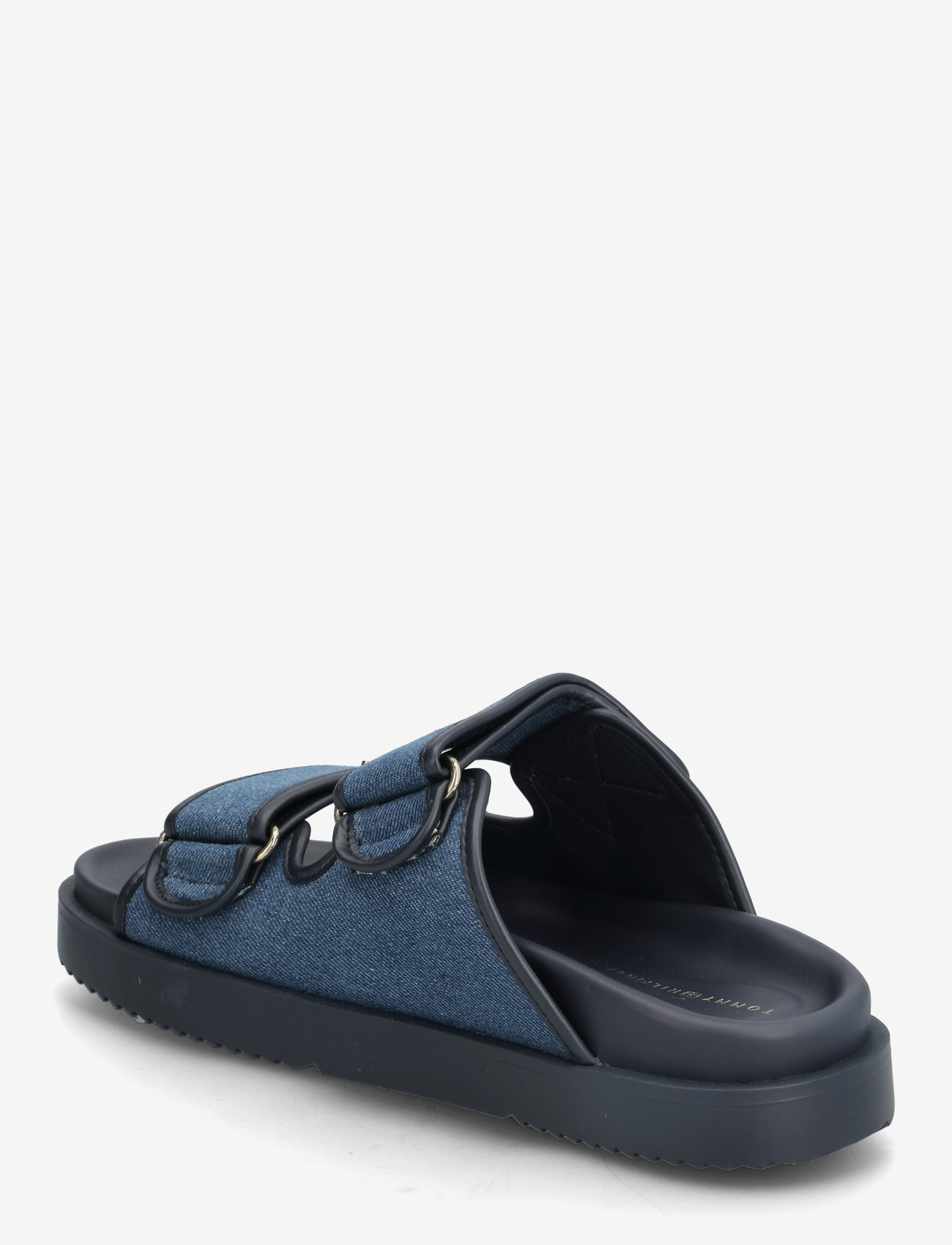 Tommy Hilfiger - DOUBLE STRAP DENIM SANDAL - flade sandaler - denim - 2