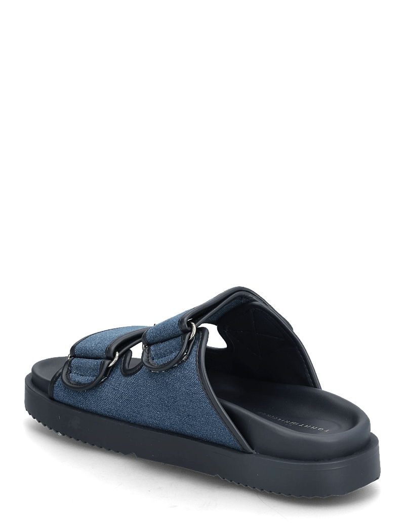 Tommy Hilfiger - DOUBLE STRAP DENIM SANDAL - flade sandaler - denim - 2
