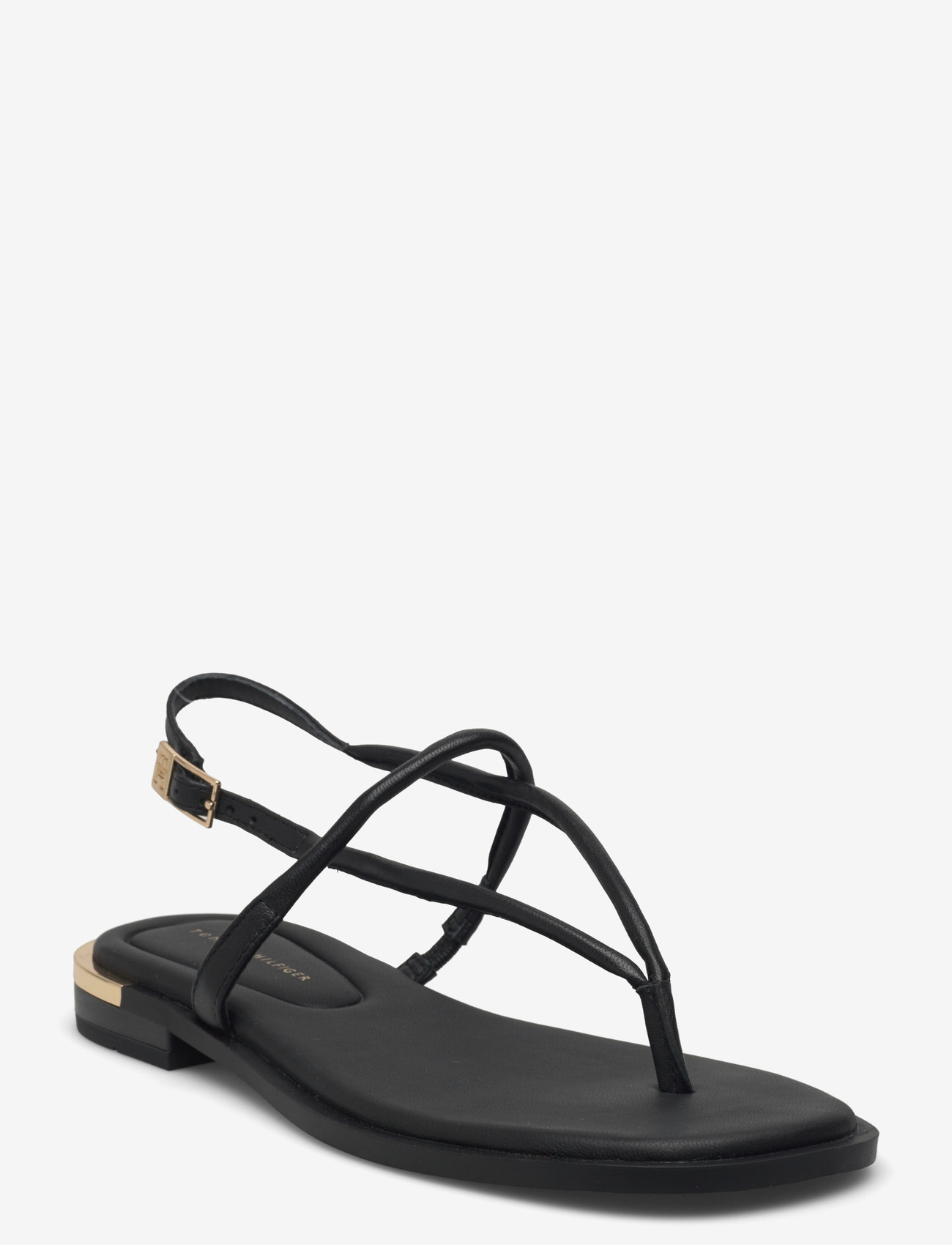 Tommy Hilfiger - GOLD HEEL DRESSY SANDAL - black - 0