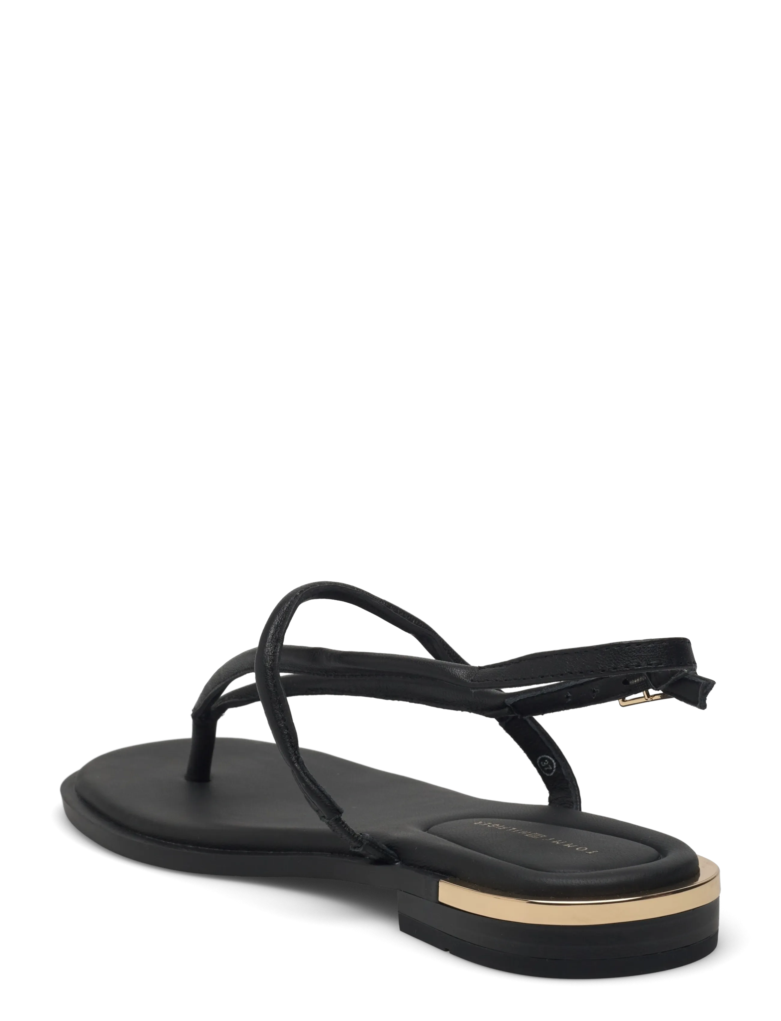 Tommy Hilfiger - GOLD HEEL DRESSY SANDAL - sandales plates - black - 2