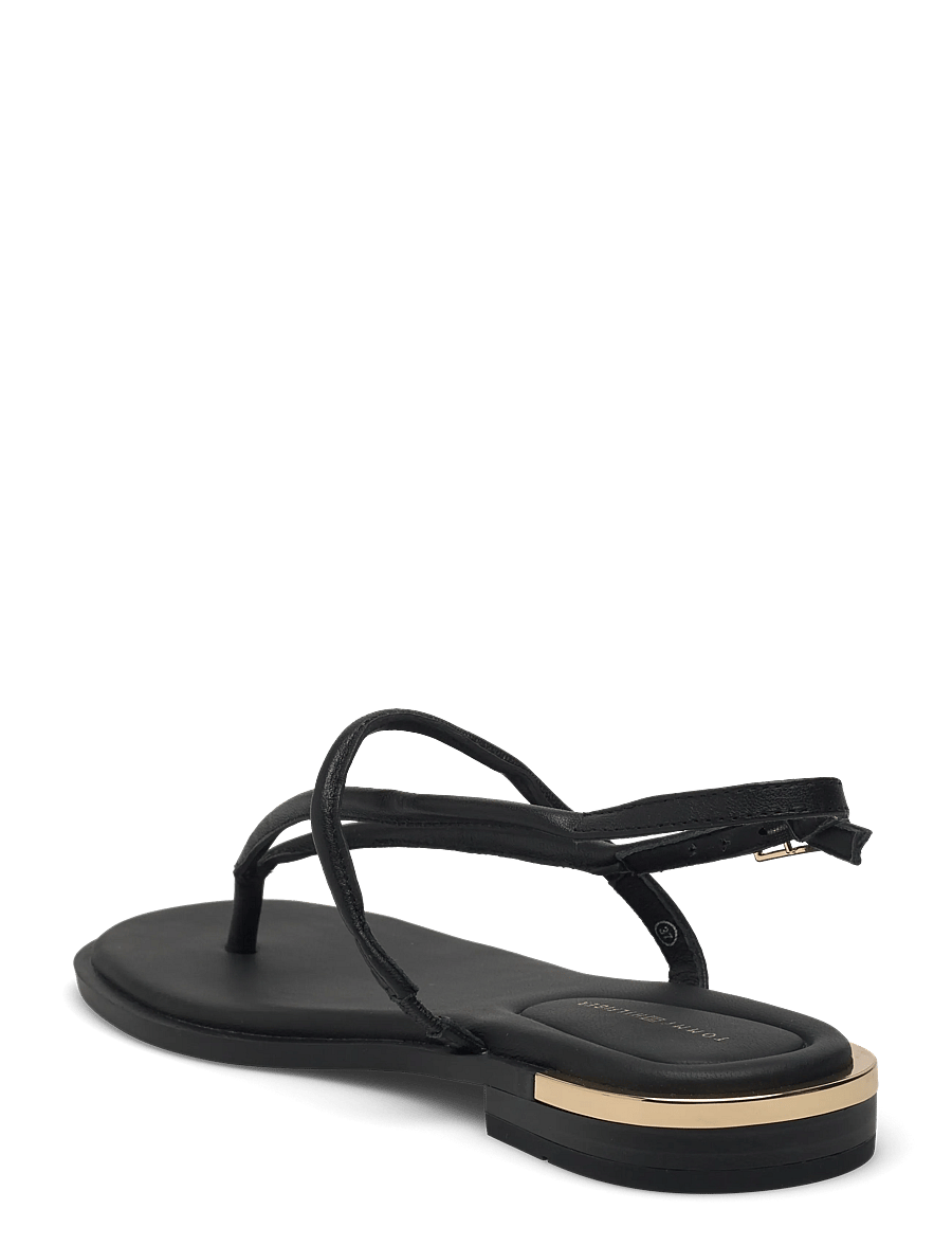 Tommy Hilfiger - GOLD HEEL DRESSY SANDAL - madalad sandaalid - black - 2