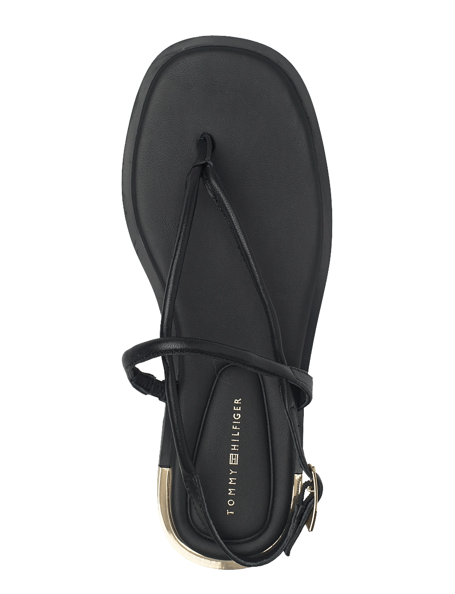 Tommy Hilfiger - GOLD HEEL DRESSY SANDAL - madalad sandaalid - black - 3