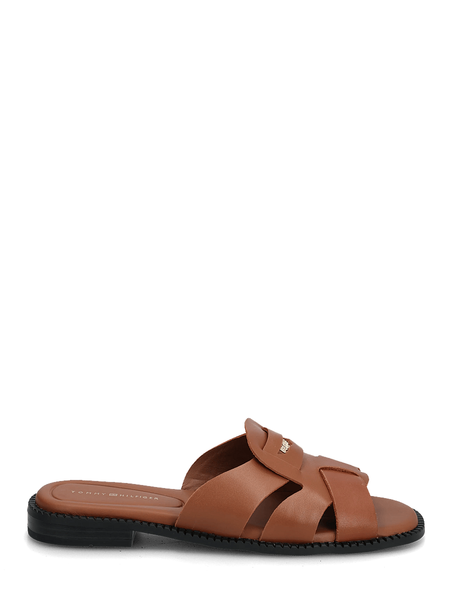 Tommy Hilfiger - COIN LEATHER SANDAL - flade sandaler - warm bronze - 2