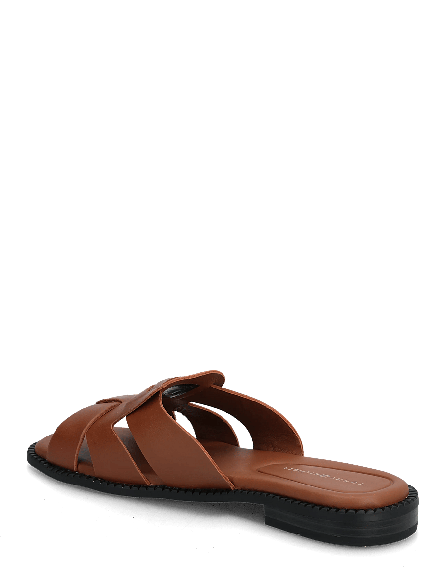 Tommy Hilfiger - COIN LEATHER SANDAL - flade sandaler - warm bronze - 3
