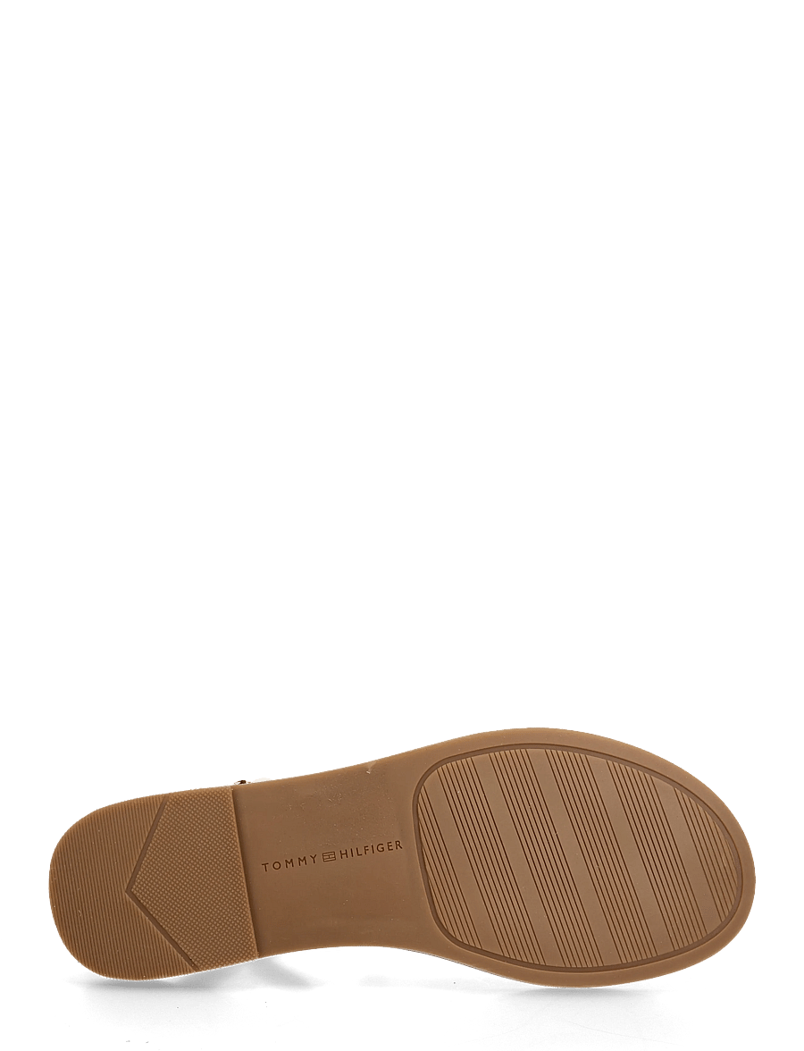 Tommy Hilfiger - LEATHER THONG SANDAL - flache sandalen - ecru - 4