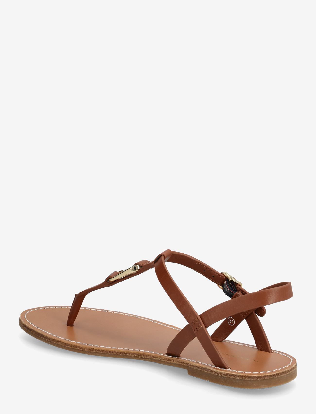 Tommy Hilfiger - LEATHER THONG SANDAL - flade sandaler - warm bronze - 2