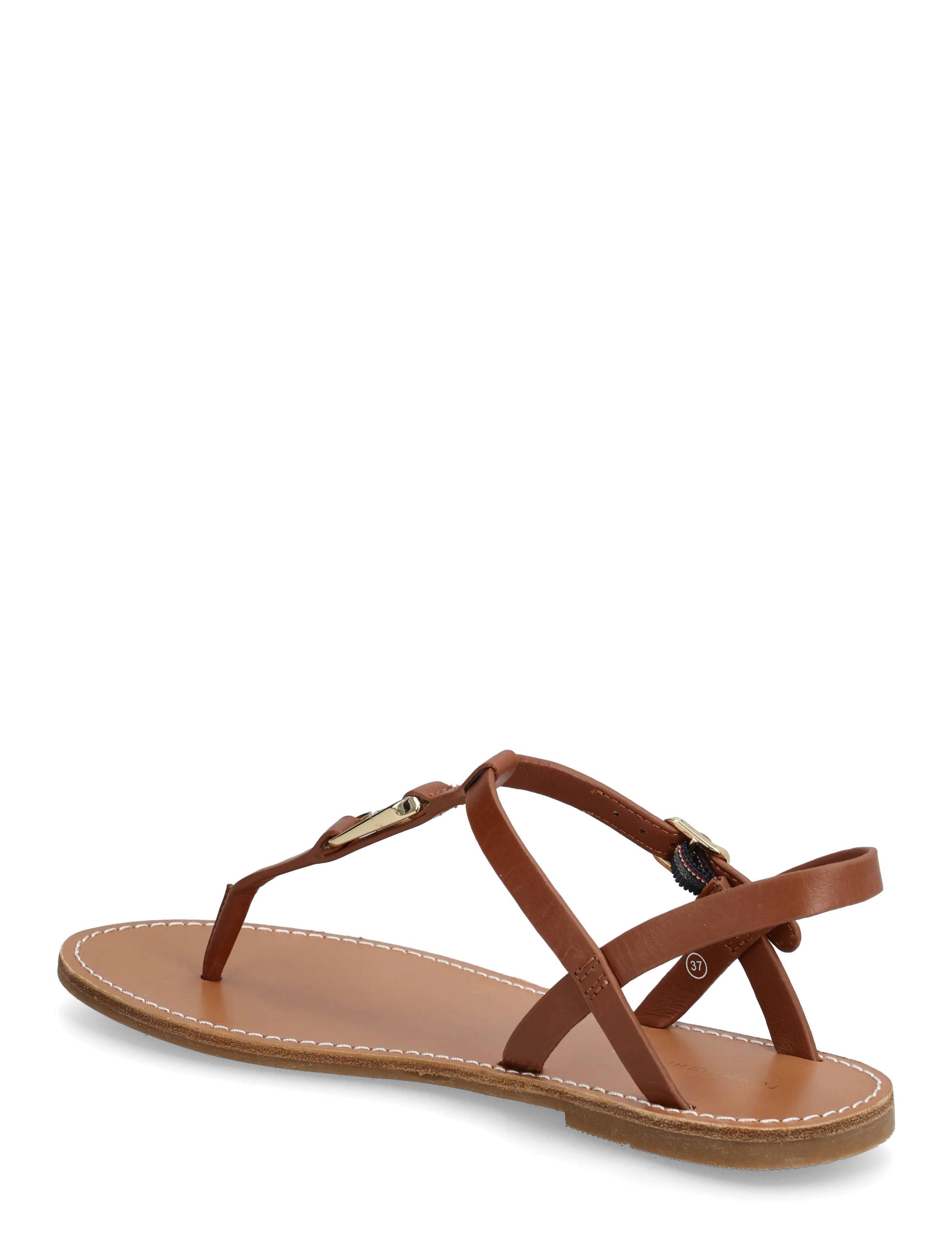 Tommy Hilfiger - LEATHER THONG SANDAL - flade sandaler - warm bronze - 2