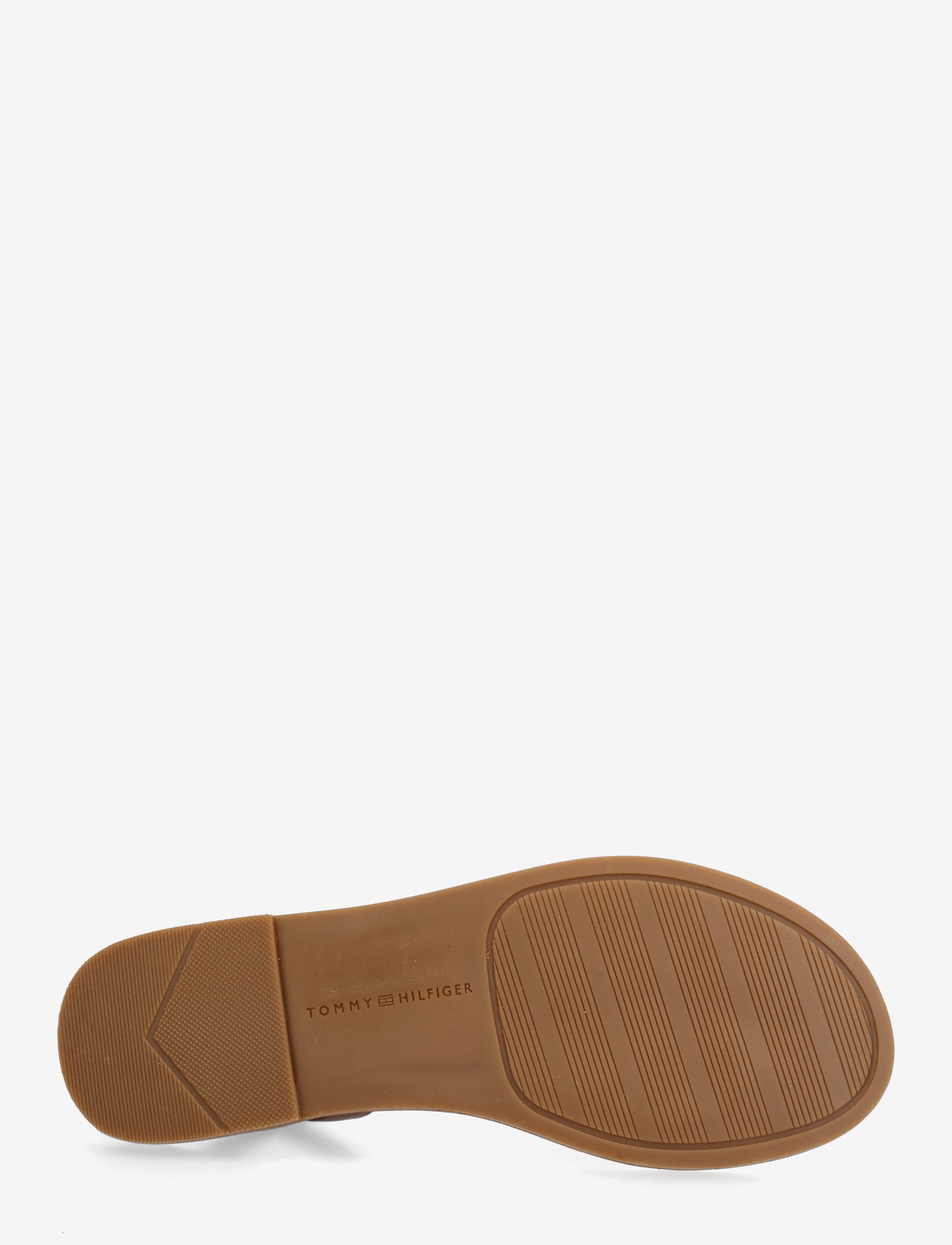 Tommy Hilfiger - LEATHER THONG SANDAL - flade sandaler - warm bronze - 4