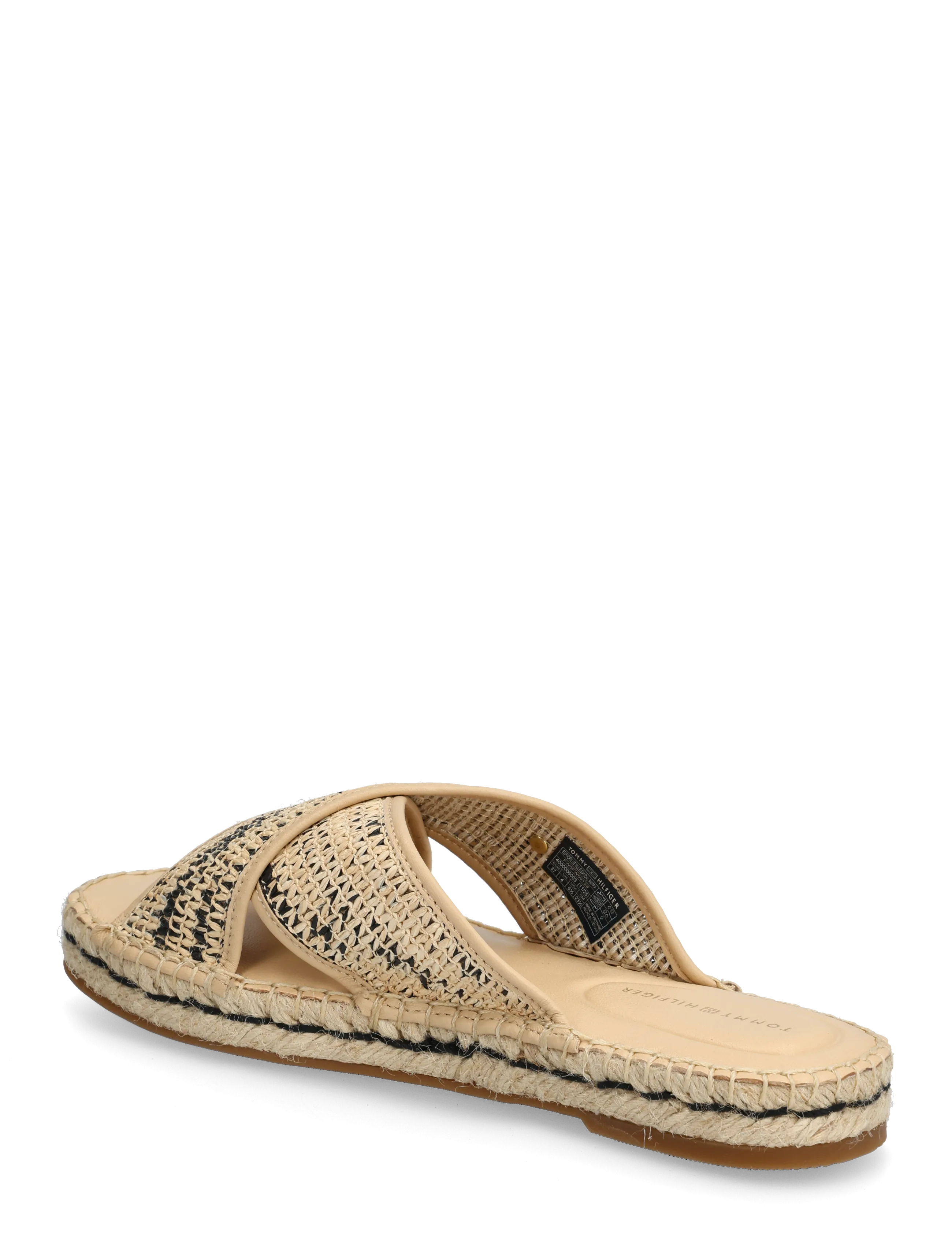Tommy Hilfiger - ESPADRILLE MULE SANDAL RAFFIA - flade mules - natural black - 2