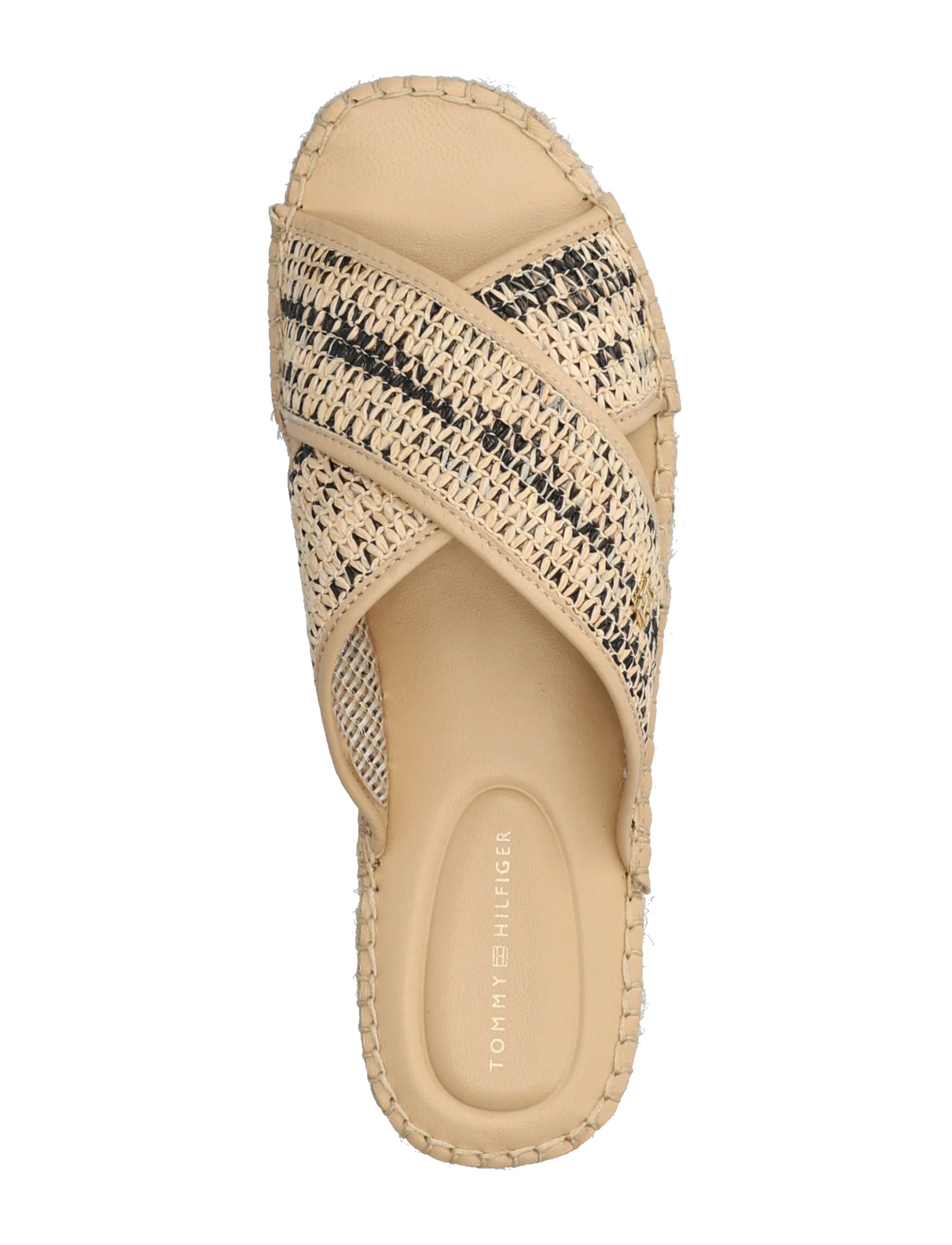 Tommy Hilfiger - ESPADRILLE MULE SANDAL RAFFIA - flade mules - natural black - 3