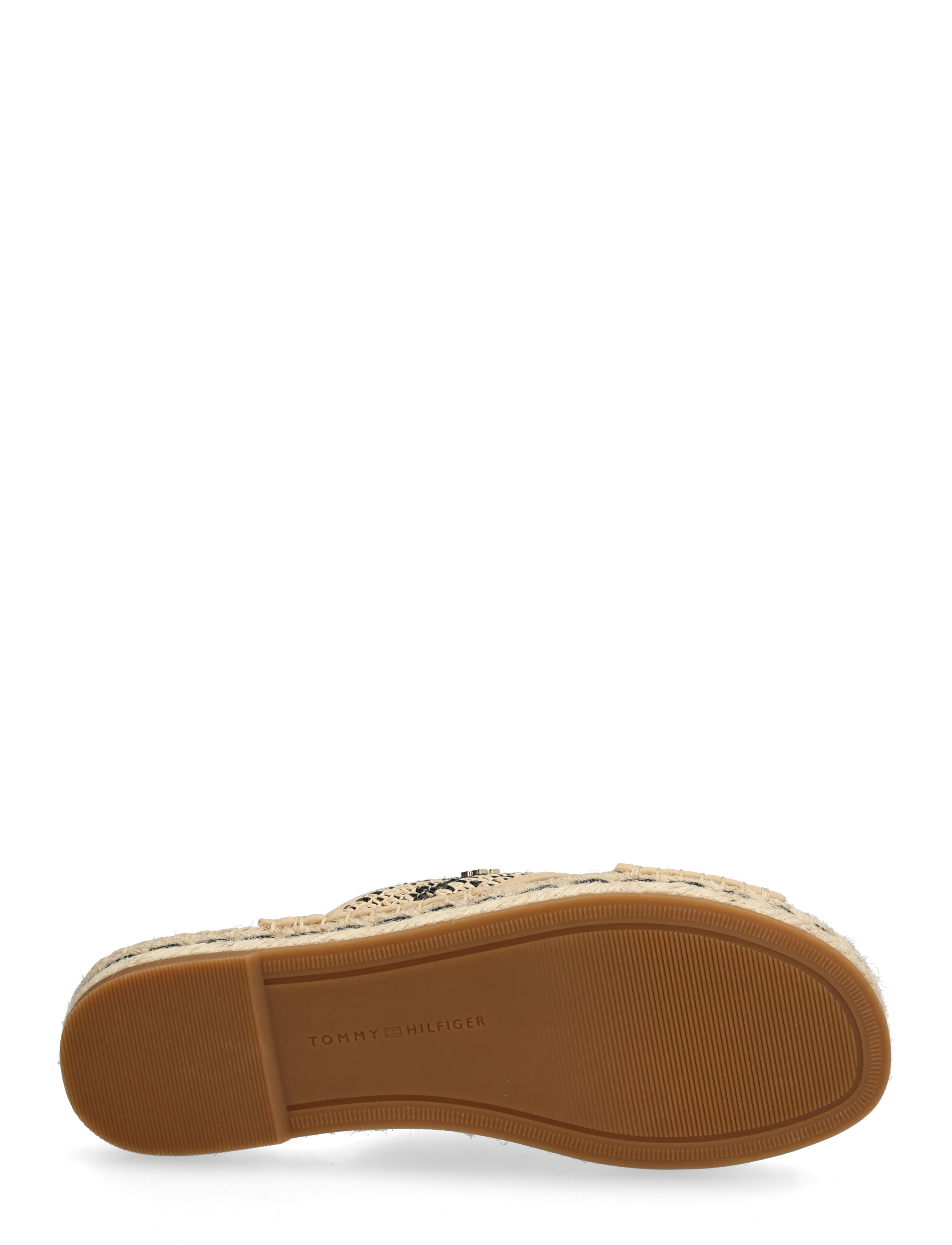 Tommy Hilfiger - ESPADRILLE MULE SANDAL RAFFIA - flade mules - natural black - 4
