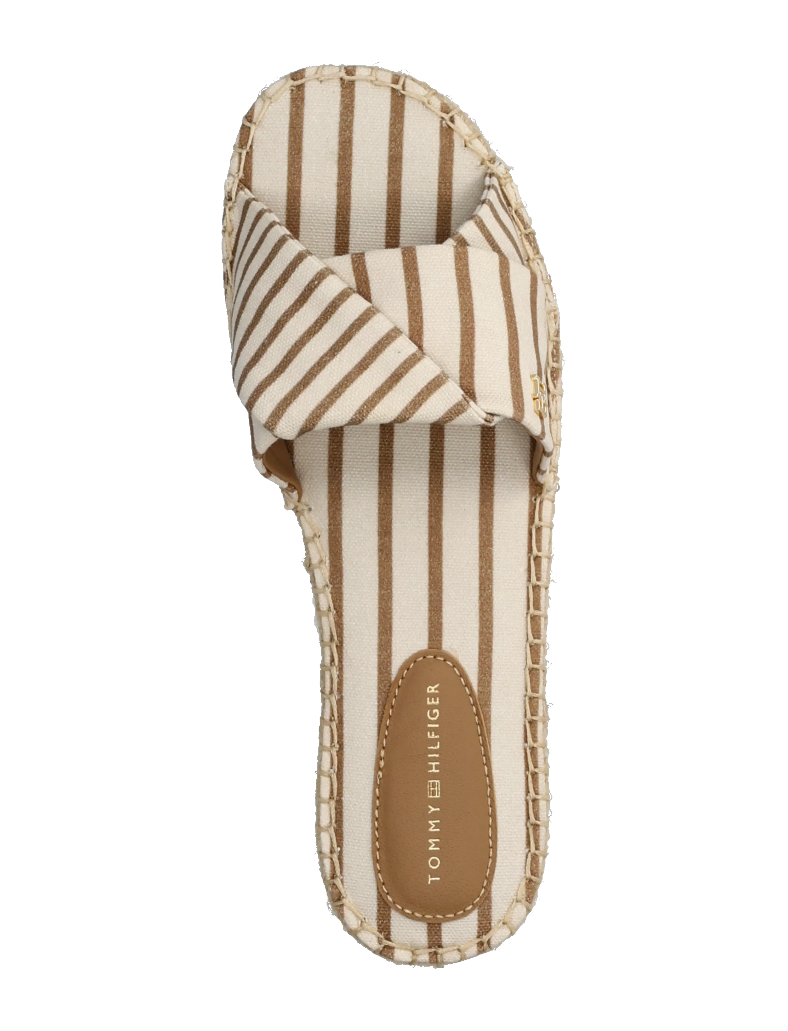 Tommy Hilfiger - ESPADRILLE MULE SANDAL STRIPES - flade sandaler - soft cream - 3
