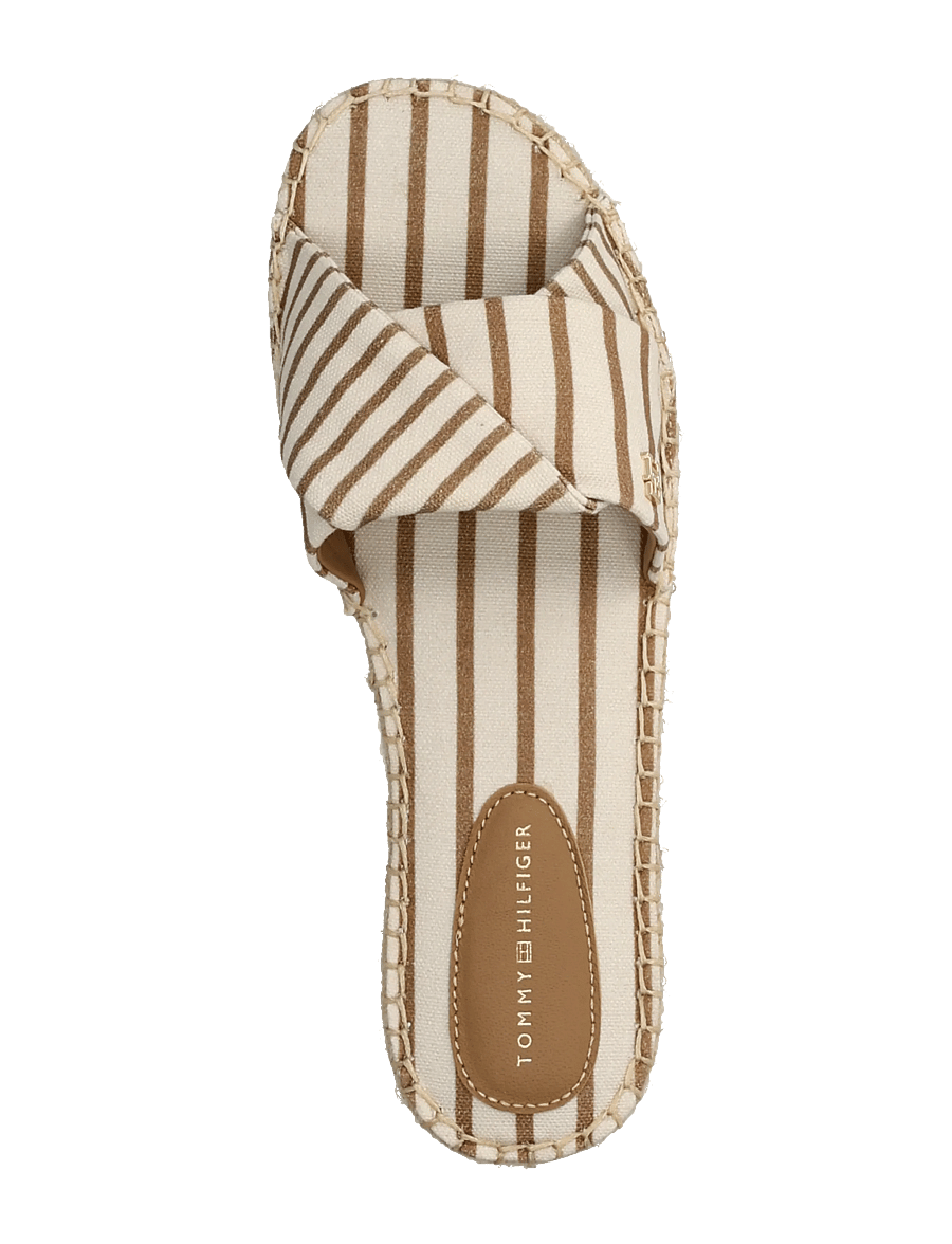 Tommy Hilfiger - ESPADRILLE MULE SANDAL STRIPES - flache sandalen - soft cream - 3