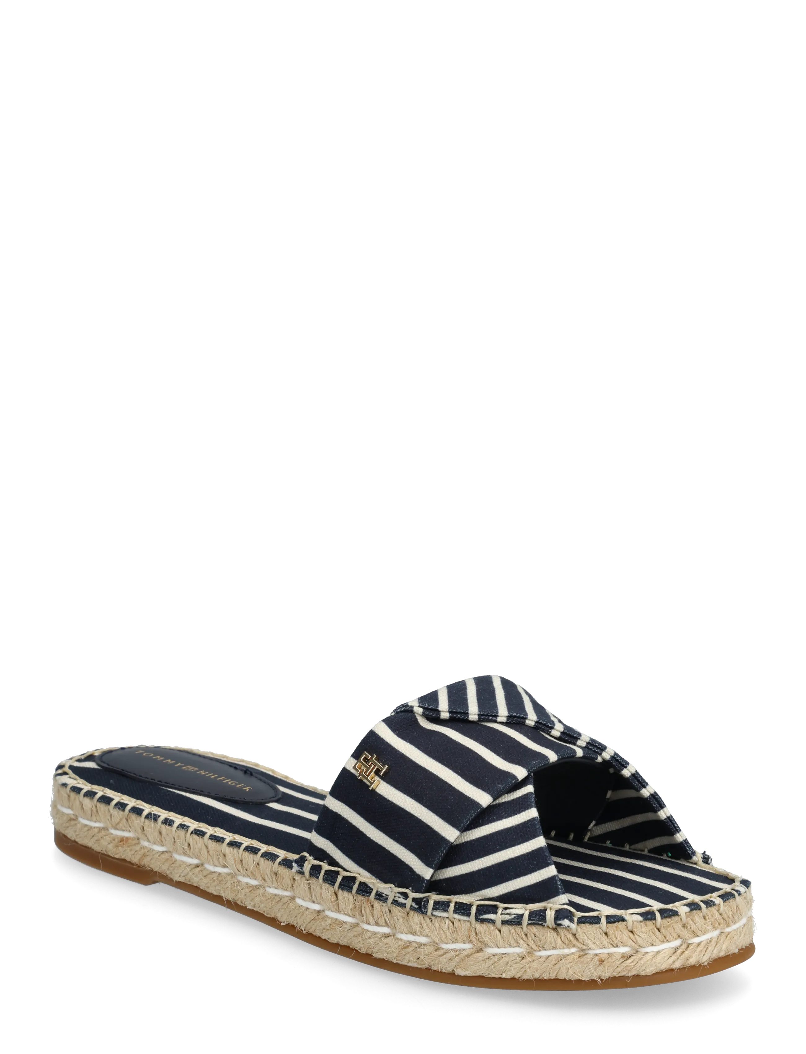 TOMMY HILFIGER Espadrille Mule Sandale Stripes Navy - 39 - Damen