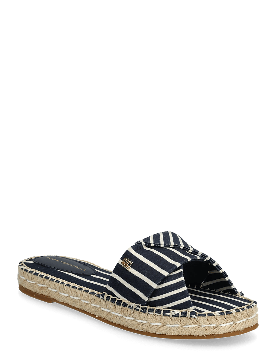 Tommy Hilfiger - ESPADRILLE MULE SANDAL STRIPES - flache sandalen - space blue - 0