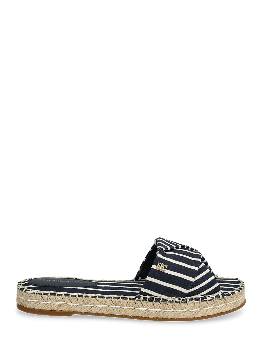 Tommy Hilfiger - ESPADRILLE MULE SANDAL STRIPES - flache sandalen - space blue - 1